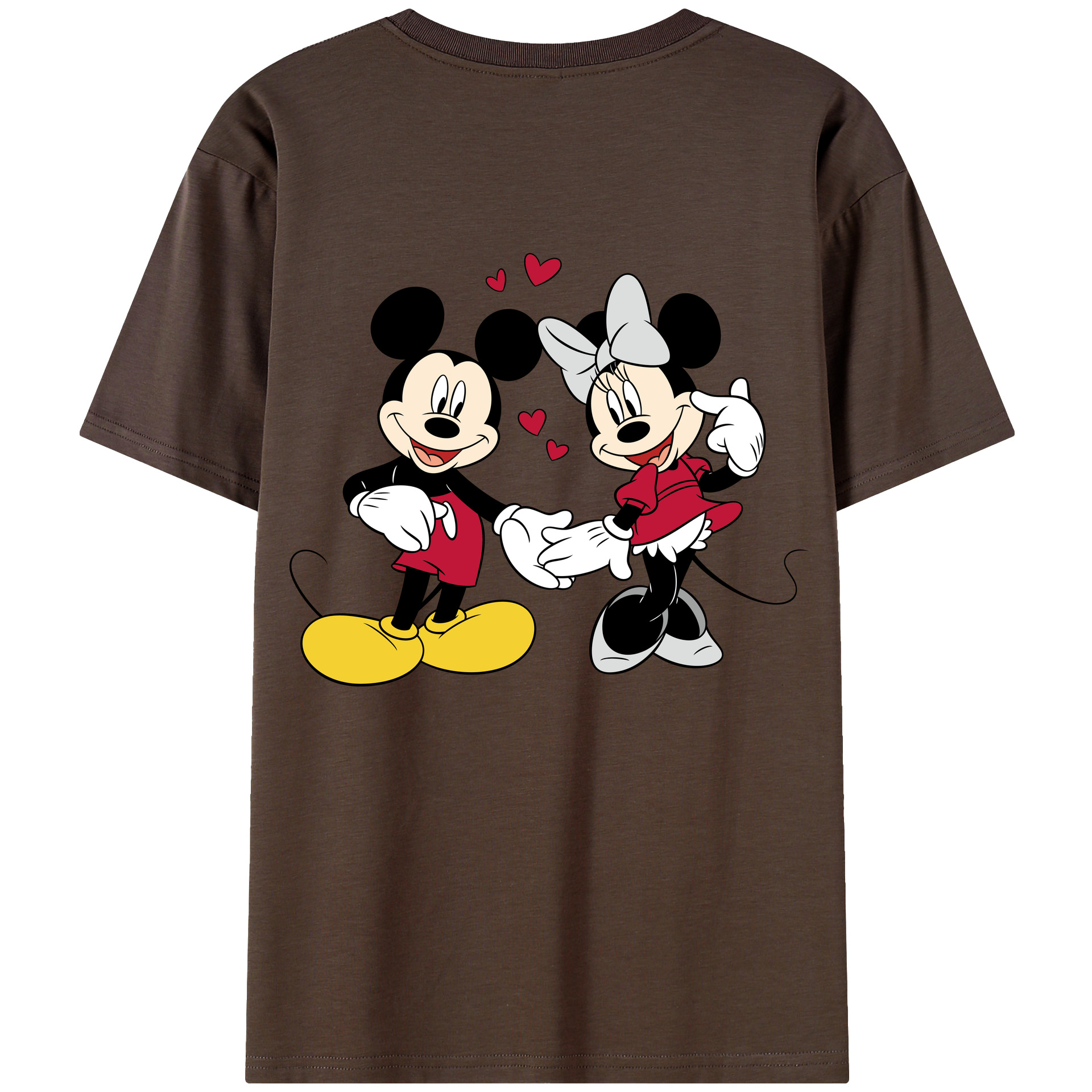 （画像用） ミッキーマウス Mickey Mouse 綿100％半袖Tシャツ（背面プリント）