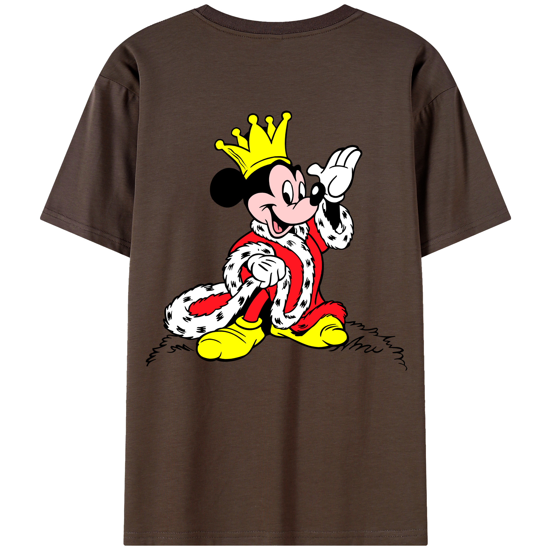 （画像用） ミッキーマウス Mickey Mouse 綿100％半袖Tシャツ（背面プリント）
