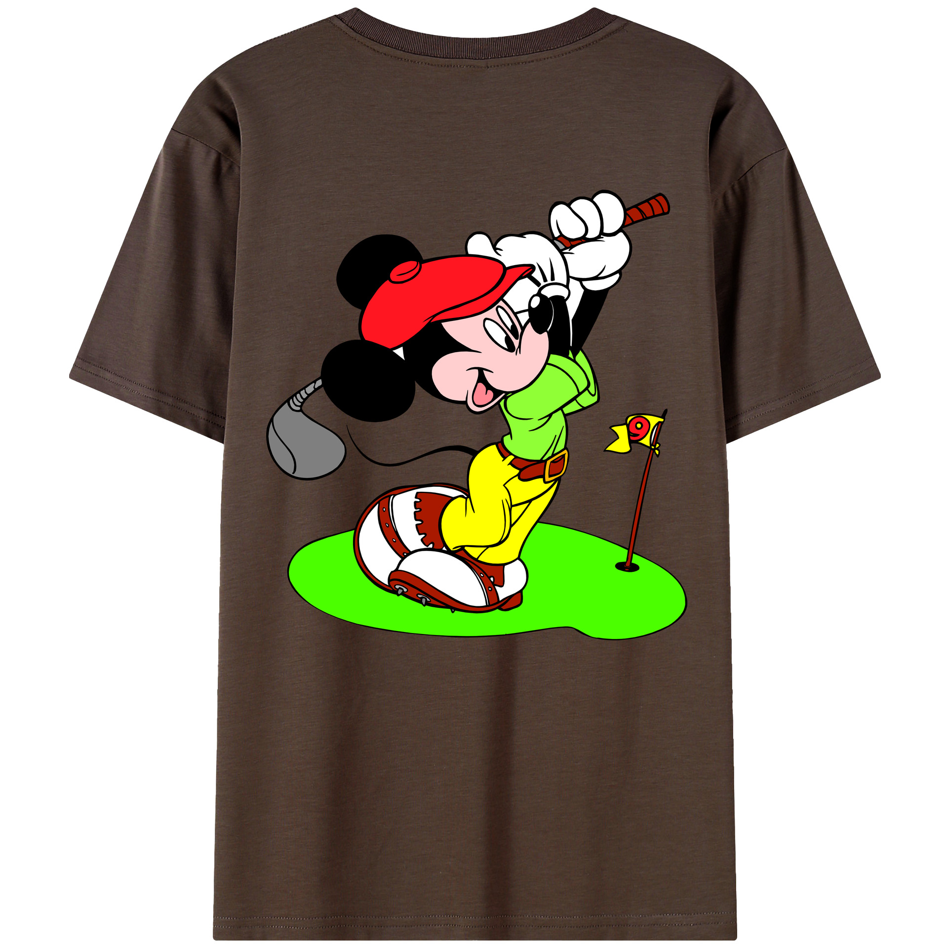 （画像用） ミッキーマウス Mickey Mouse 綿100％半袖Tシャツ（背面プリント）