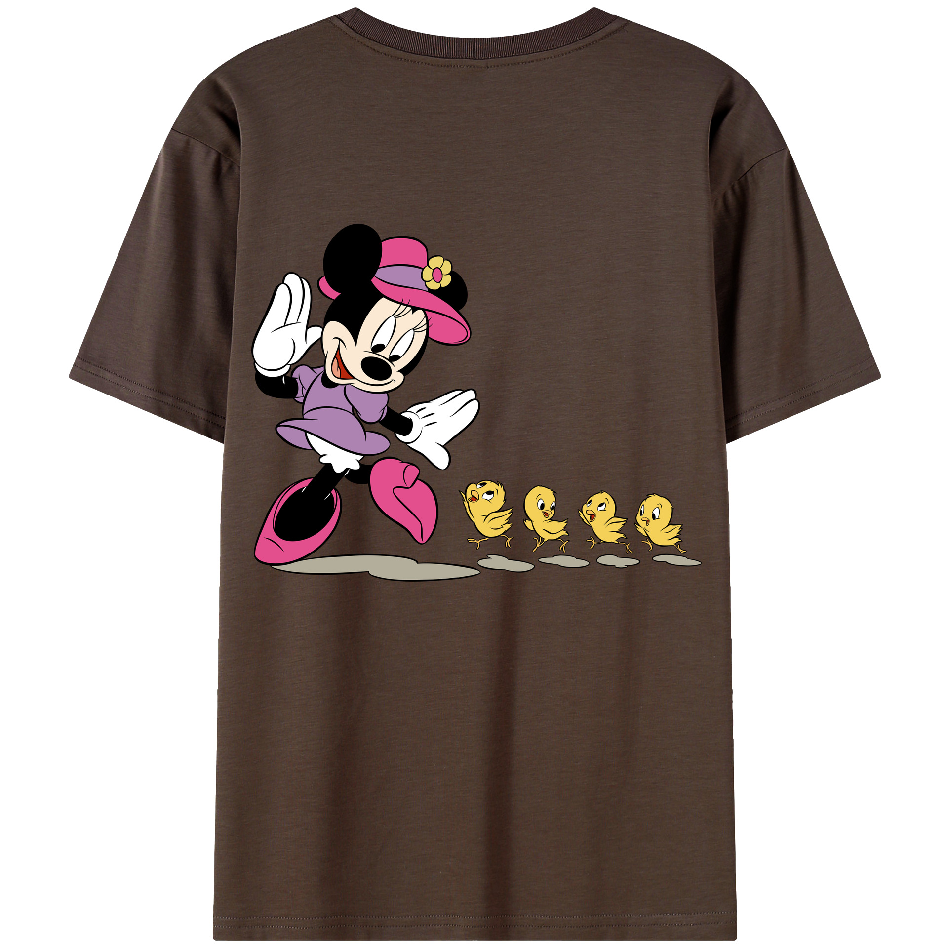 （画像用） ミッキーマウス Mickey Mouse 綿100％半袖Tシャツ（背面プリント）