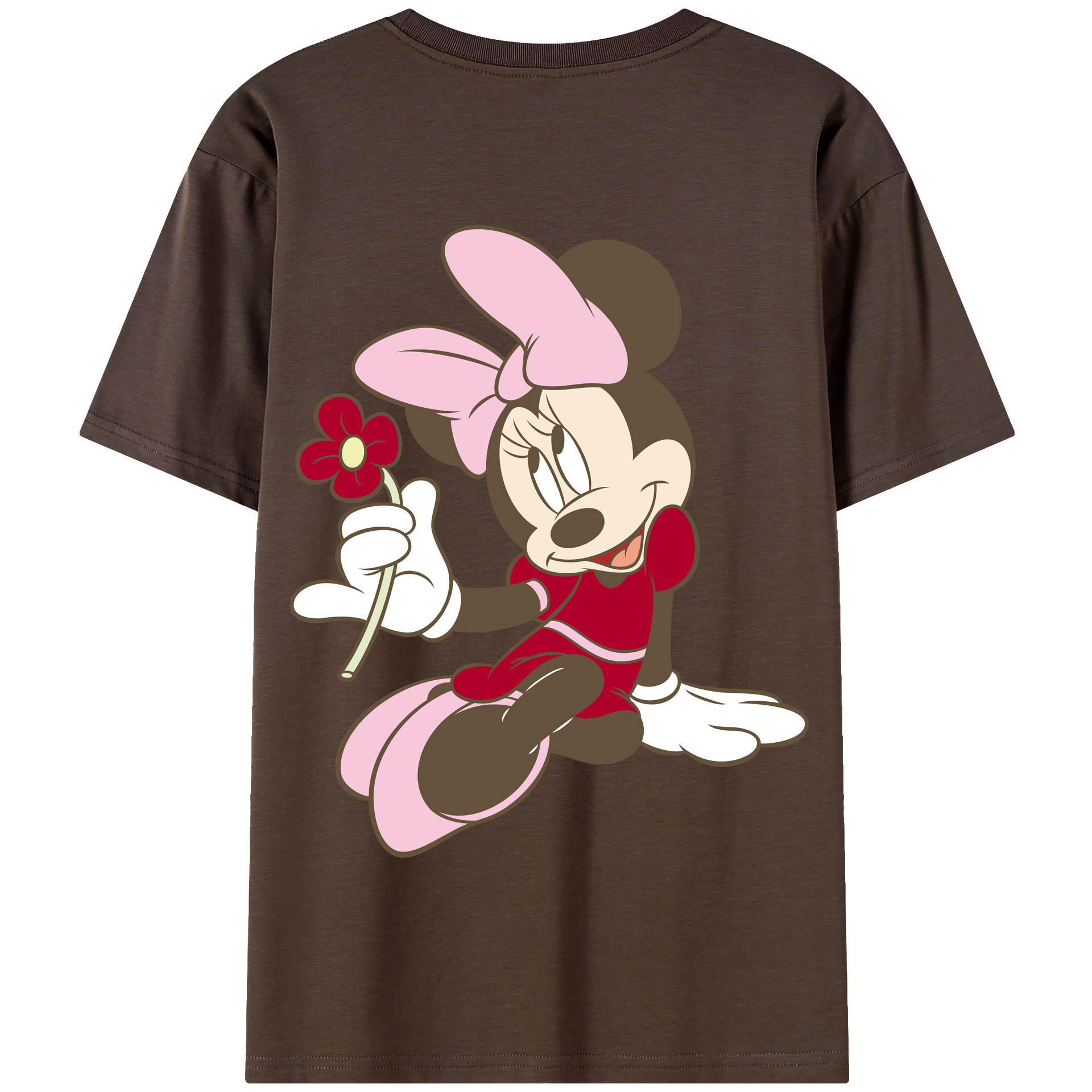 （画像用） ミッキーマウス Mickey Mouse 綿100％半袖Tシャツ（背面プリント）