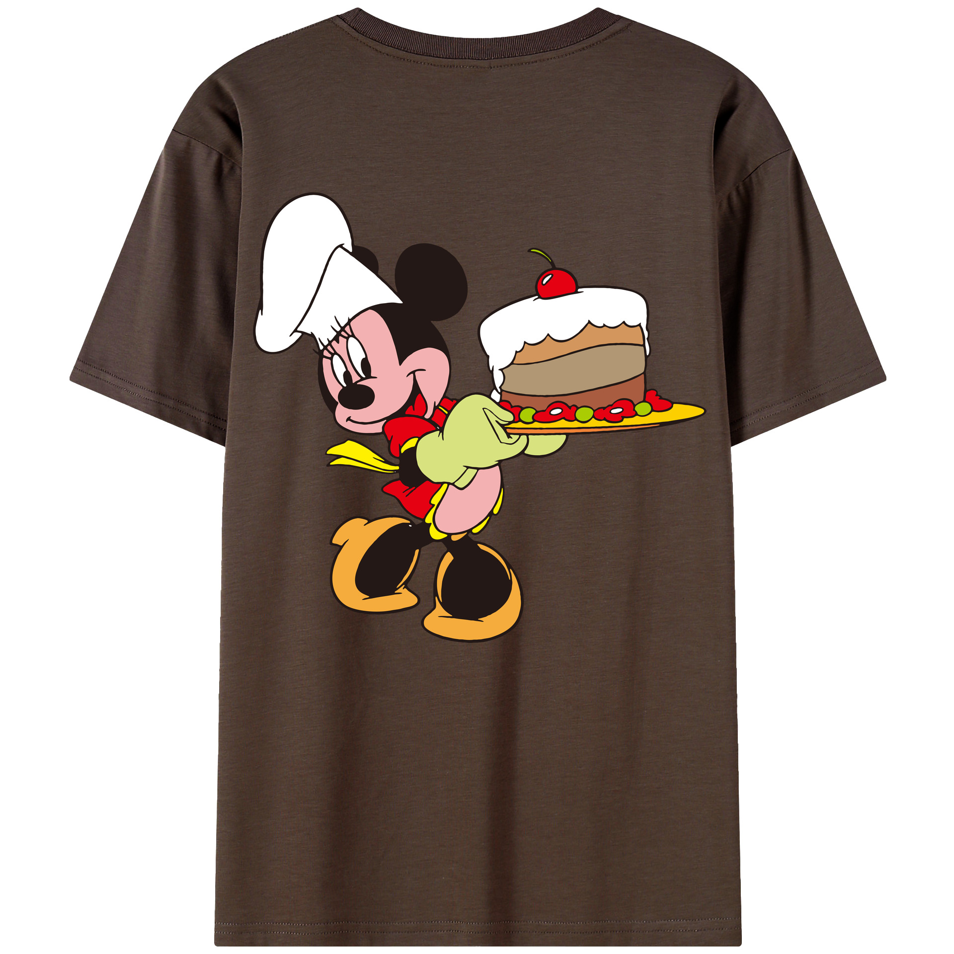 （画像用） ミッキーマウス Mickey Mouse 綿100％半袖Tシャツ（背面プリント）