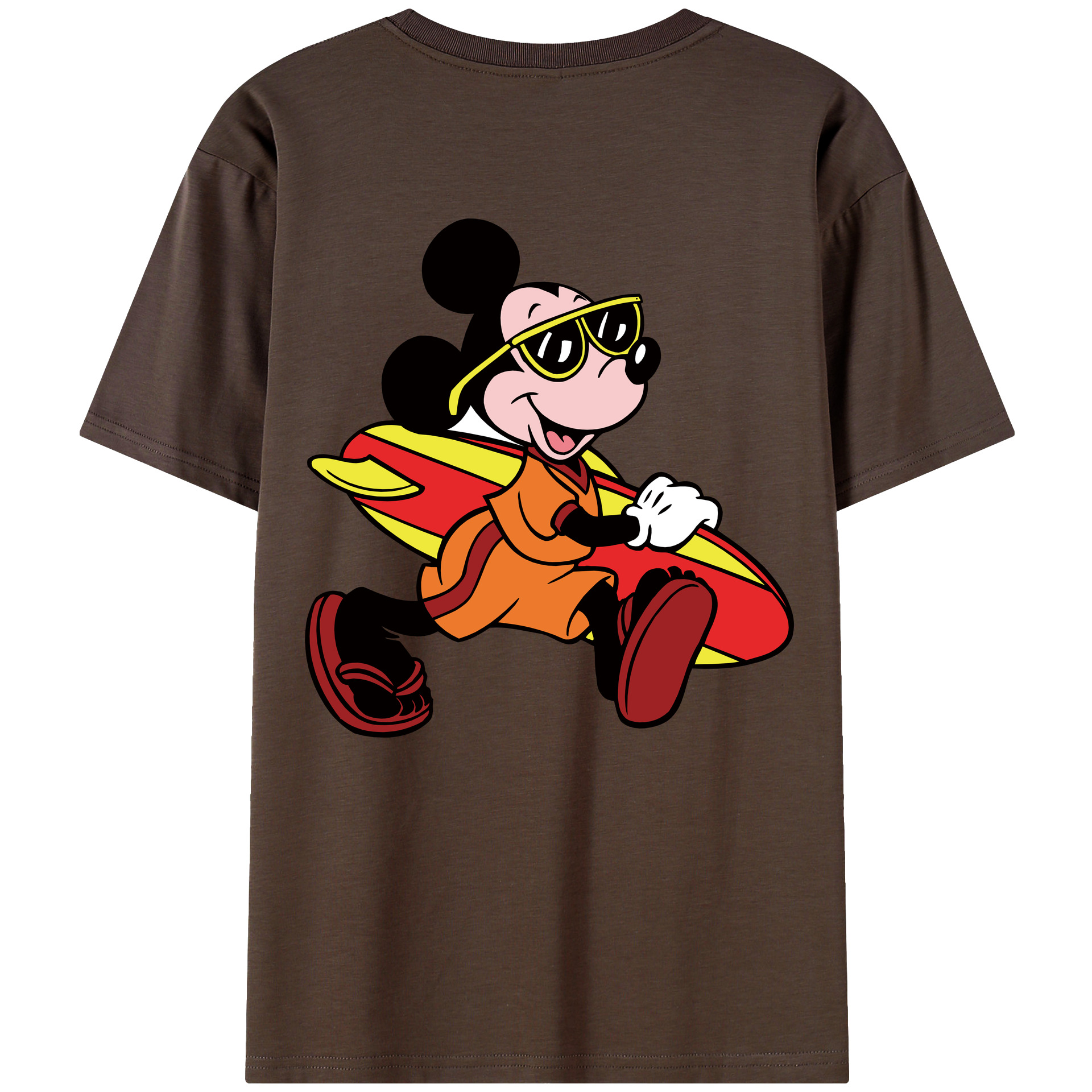 （画像用） ミッキーマウス Mickey Mouse 綿100％半袖Tシャツ（背面プリント）