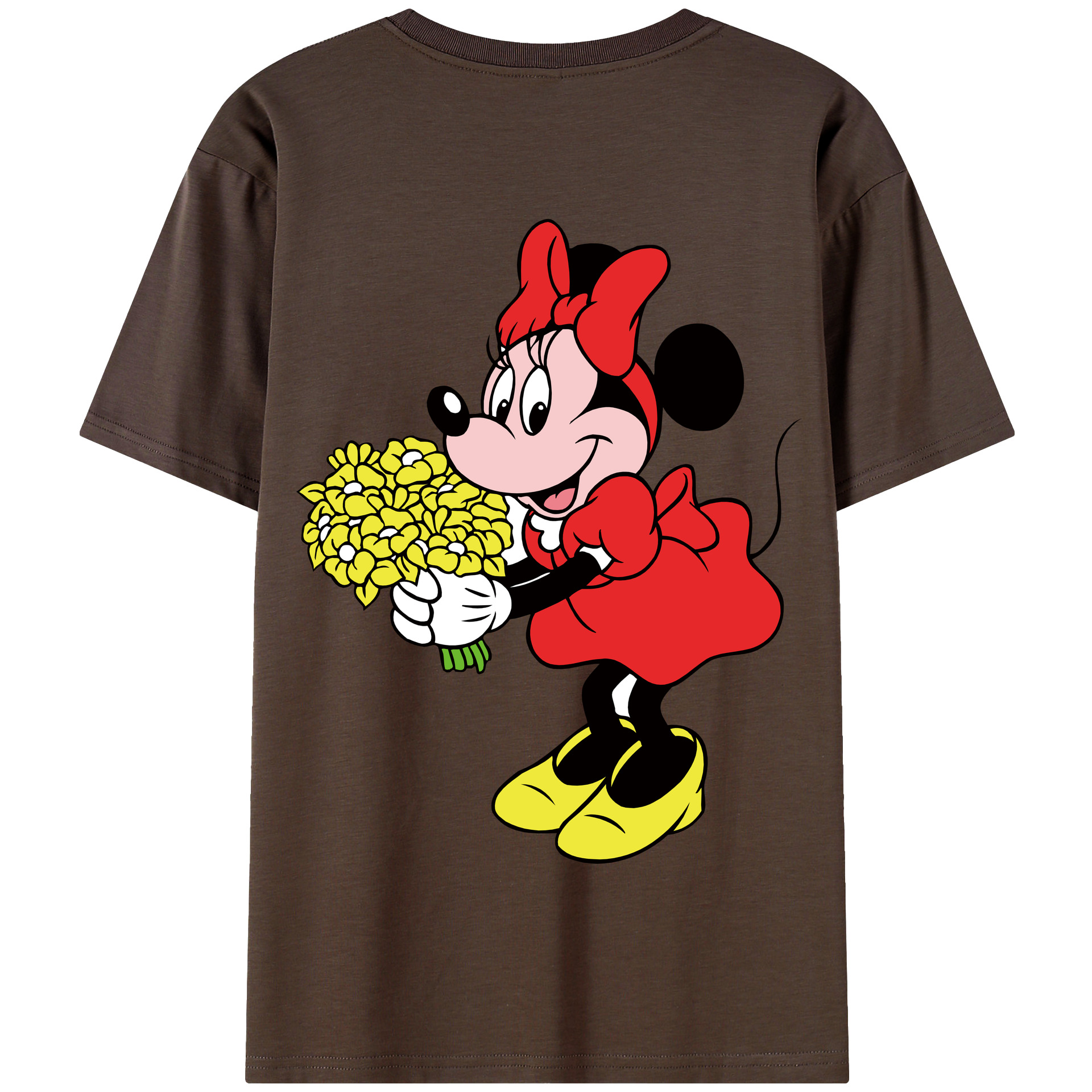 （画像用） ミッキーマウス Mickey Mouse 綿100％半袖Tシャツ（背面プリント）