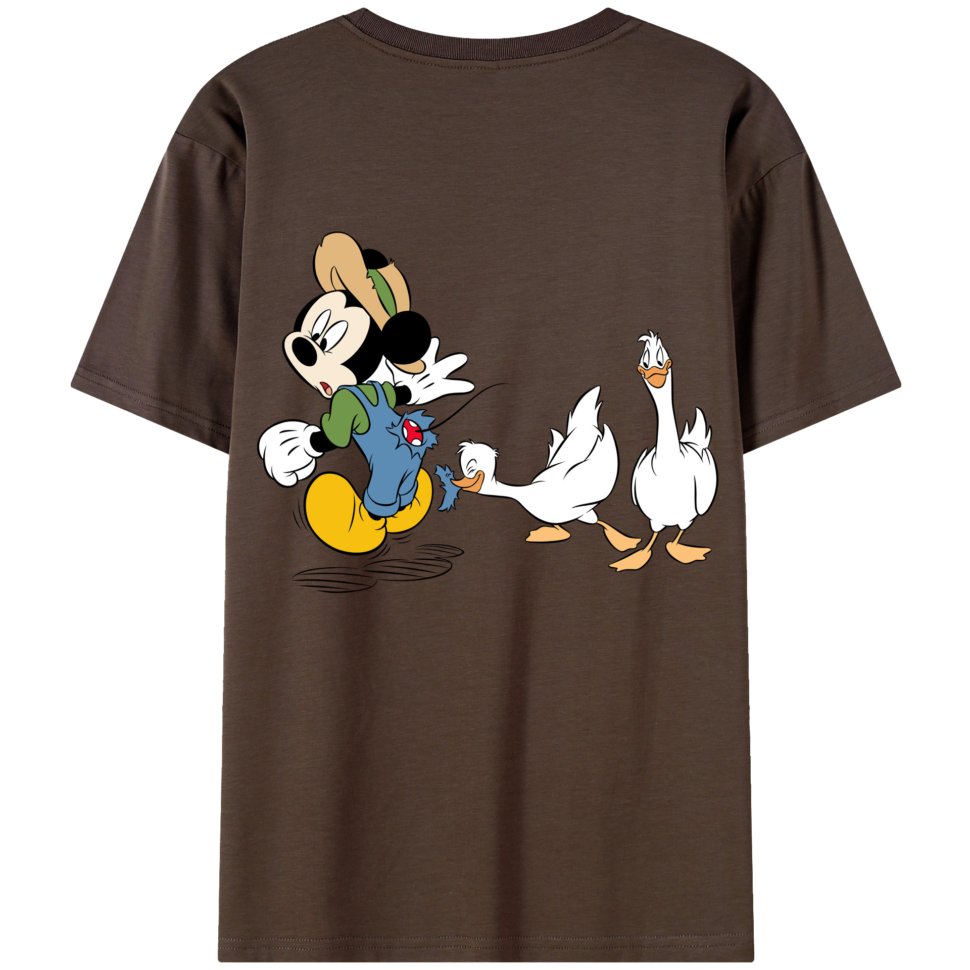 （画像用） ミッキーマウス Mickey Mouse 綿100％半袖Tシャツ（背面プリント）