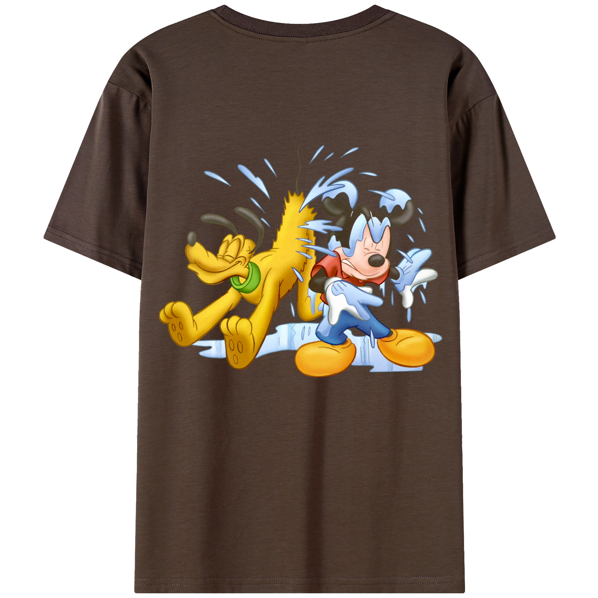 （画像用） ミッキーマウス Mickey Mouse 綿100％半袖Tシャツ（背面プリント）