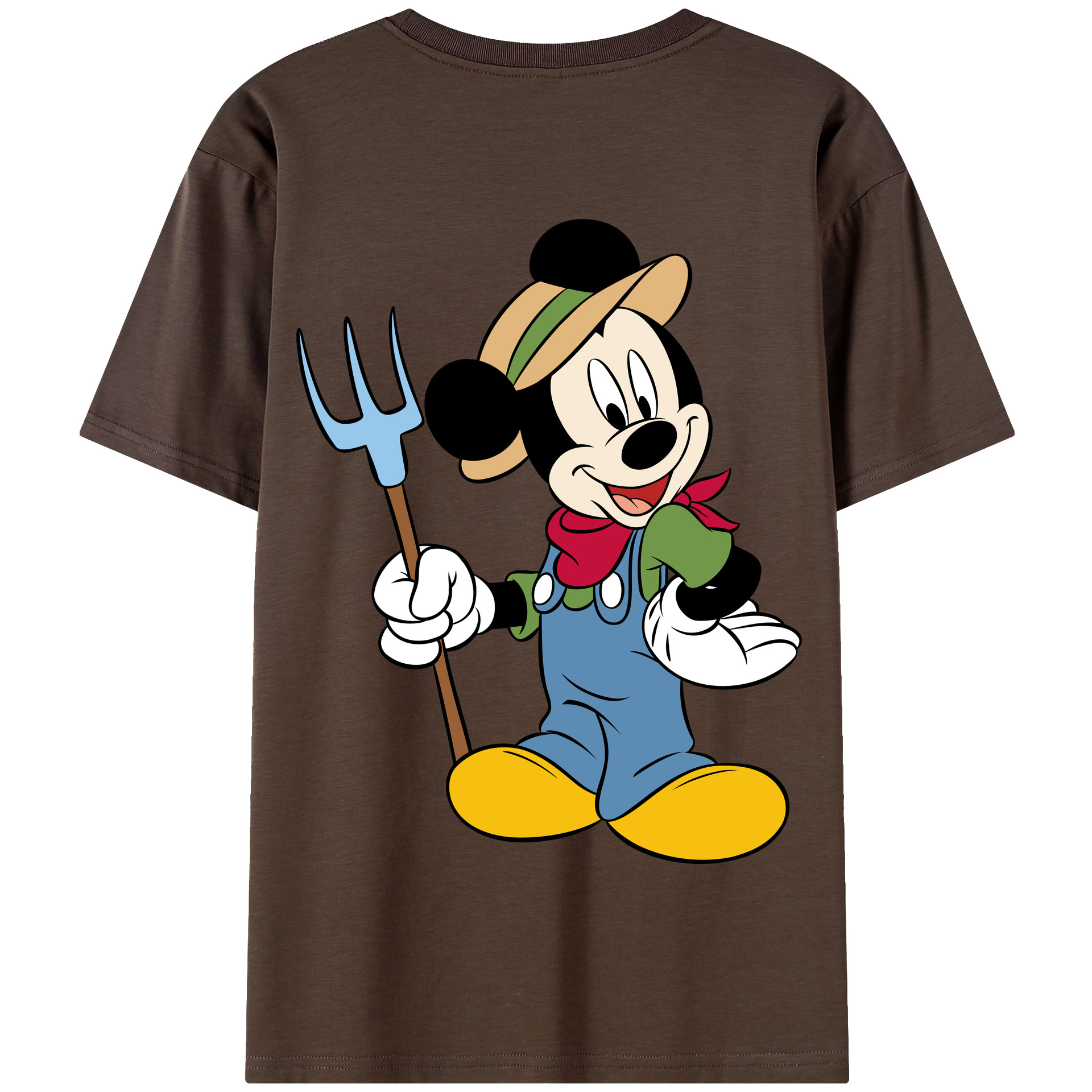 （画像用） ミッキーマウス Mickey Mouse 綿100％半袖Tシャツ（背面プリント）