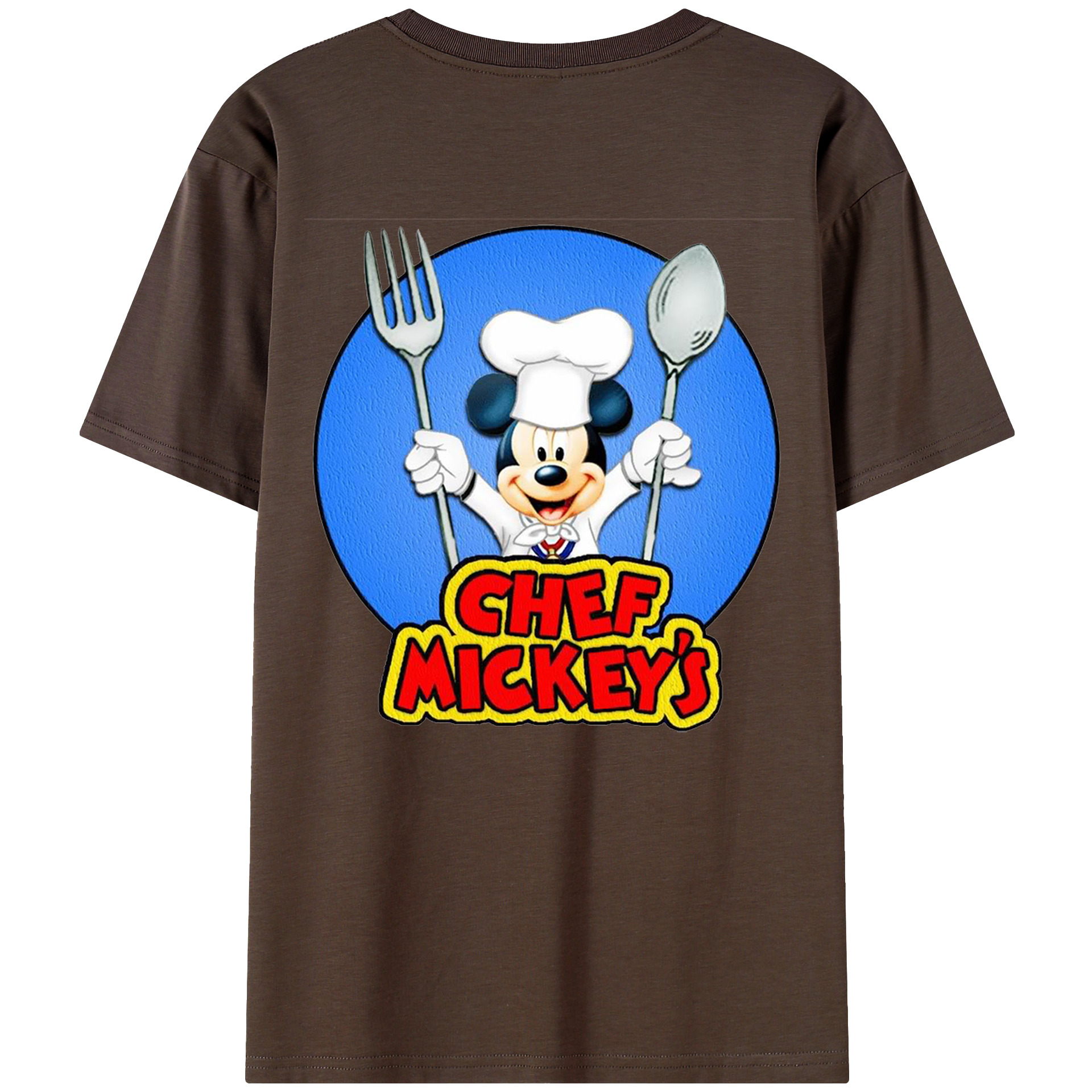 （画像用） ミッキーマウス Mickey Mouse 綿100％半袖Tシャツ（背面プリント）