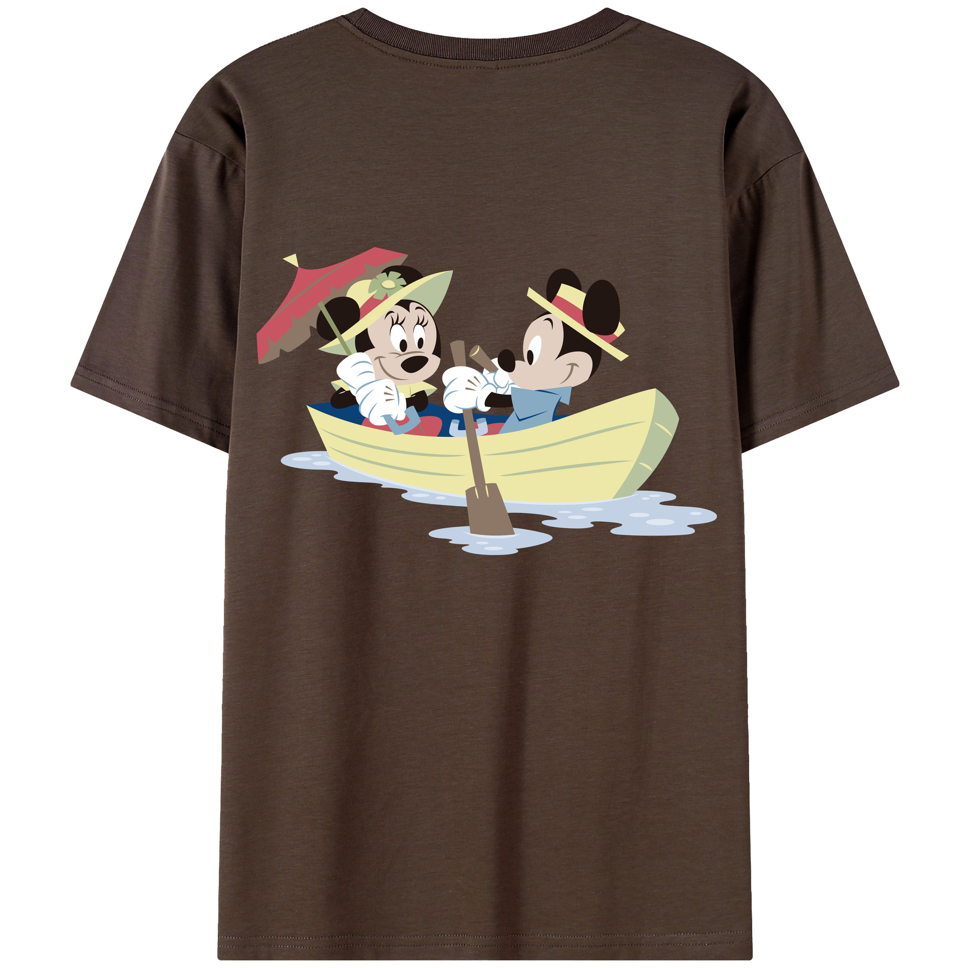 （画像用） ミッキーマウス Mickey Mouse 綿100％半袖Tシャツ（背面プリント）