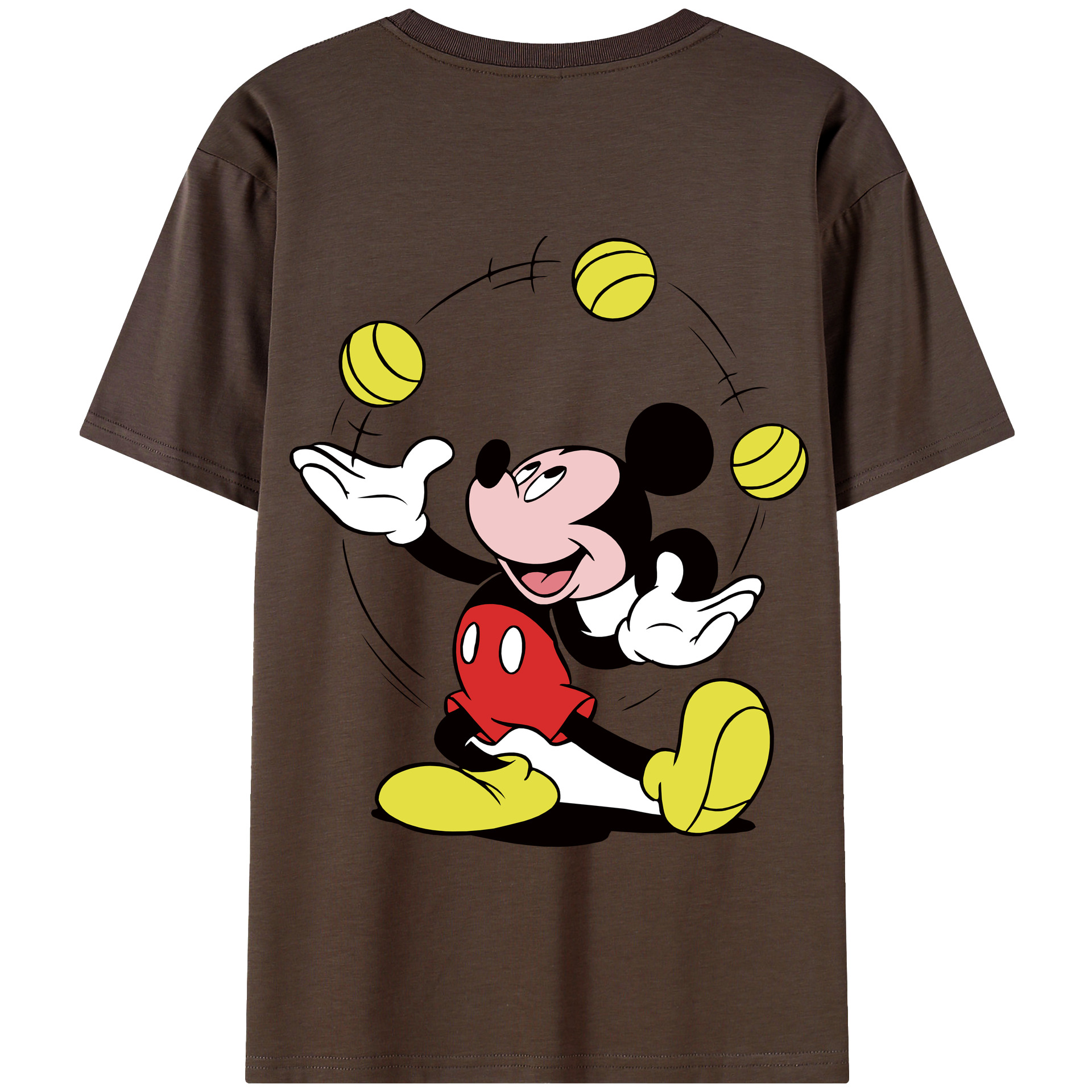 （画像用） ミッキーマウス Mickey Mouse 綿100％半袖Tシャツ（背面プリント）