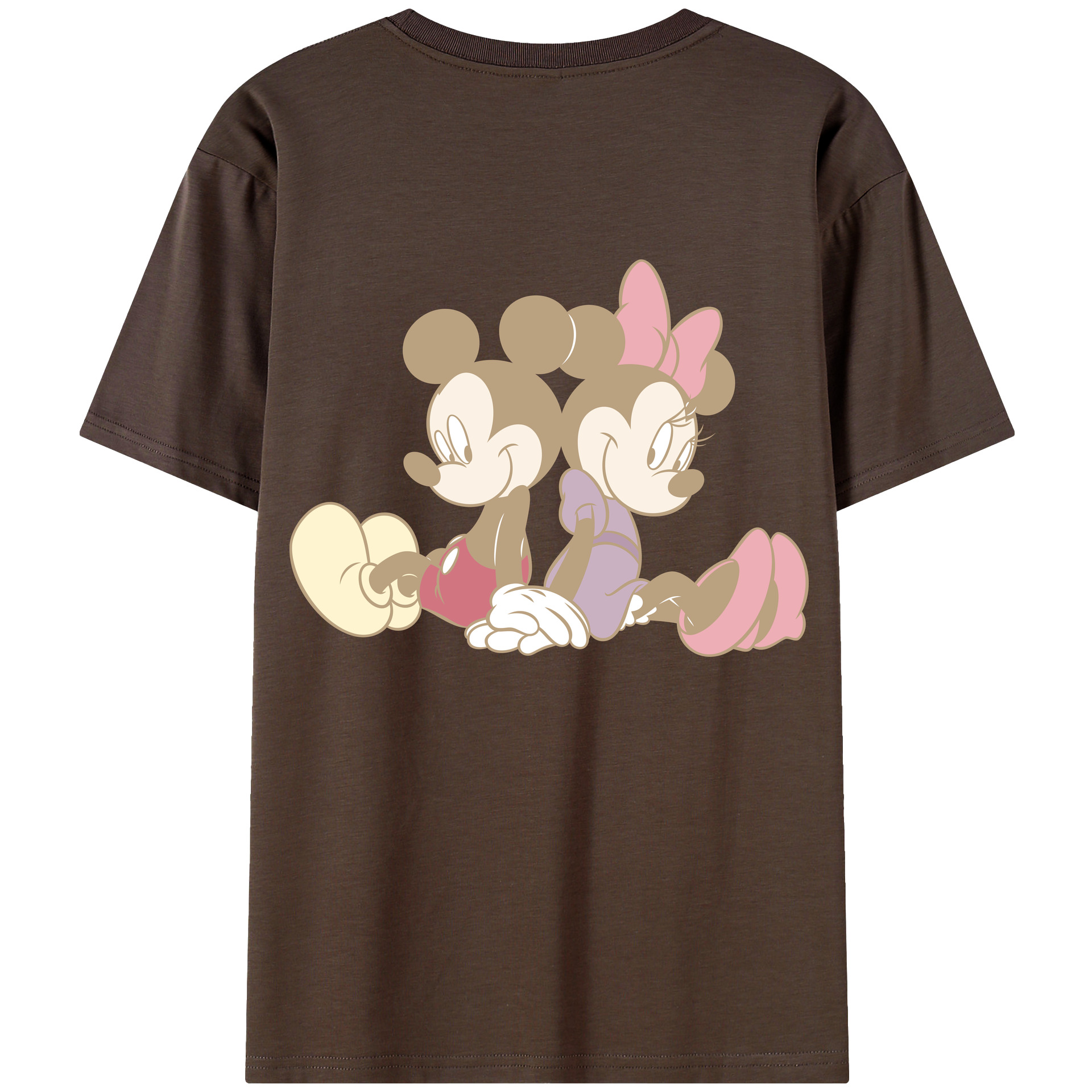 （画像用） ミッキーマウス Mickey Mouse 綿100％半袖Tシャツ（背面プリント）