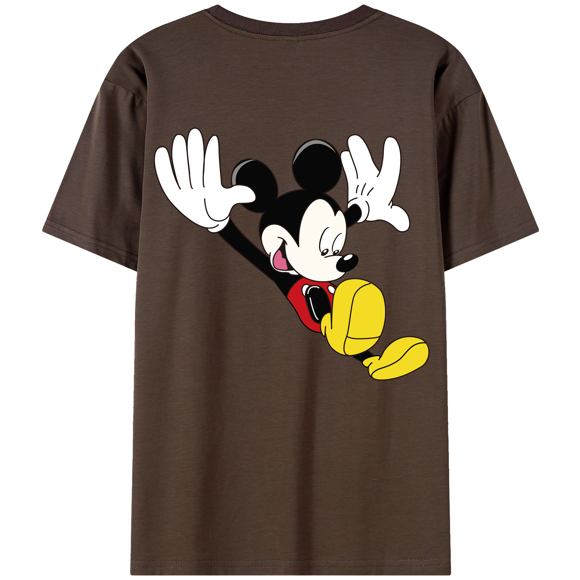 （画像用） ミッキーマウス Mickey Mouse 綿100％半袖Tシャツ（背面プリント）