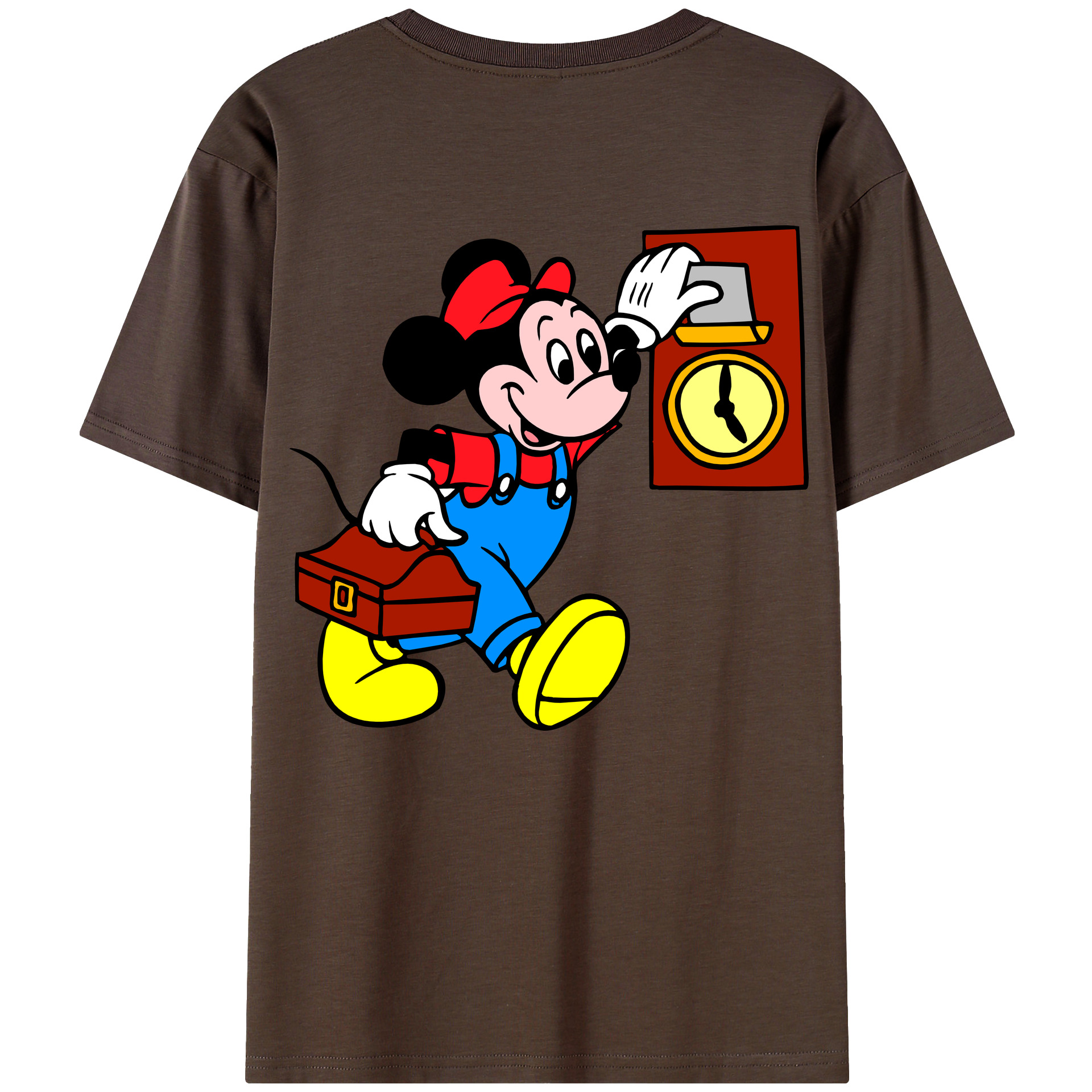 （画像用） ミッキーマウス Mickey Mouse 綿100％半袖Tシャツ（背面プリント）