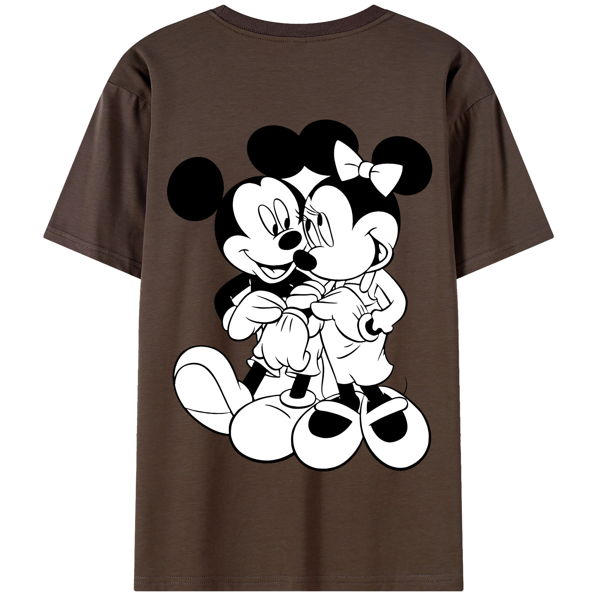 （画像用） ミッキーマウス Mickey Mouse 綿100％半袖Tシャツ（背面プリント）
