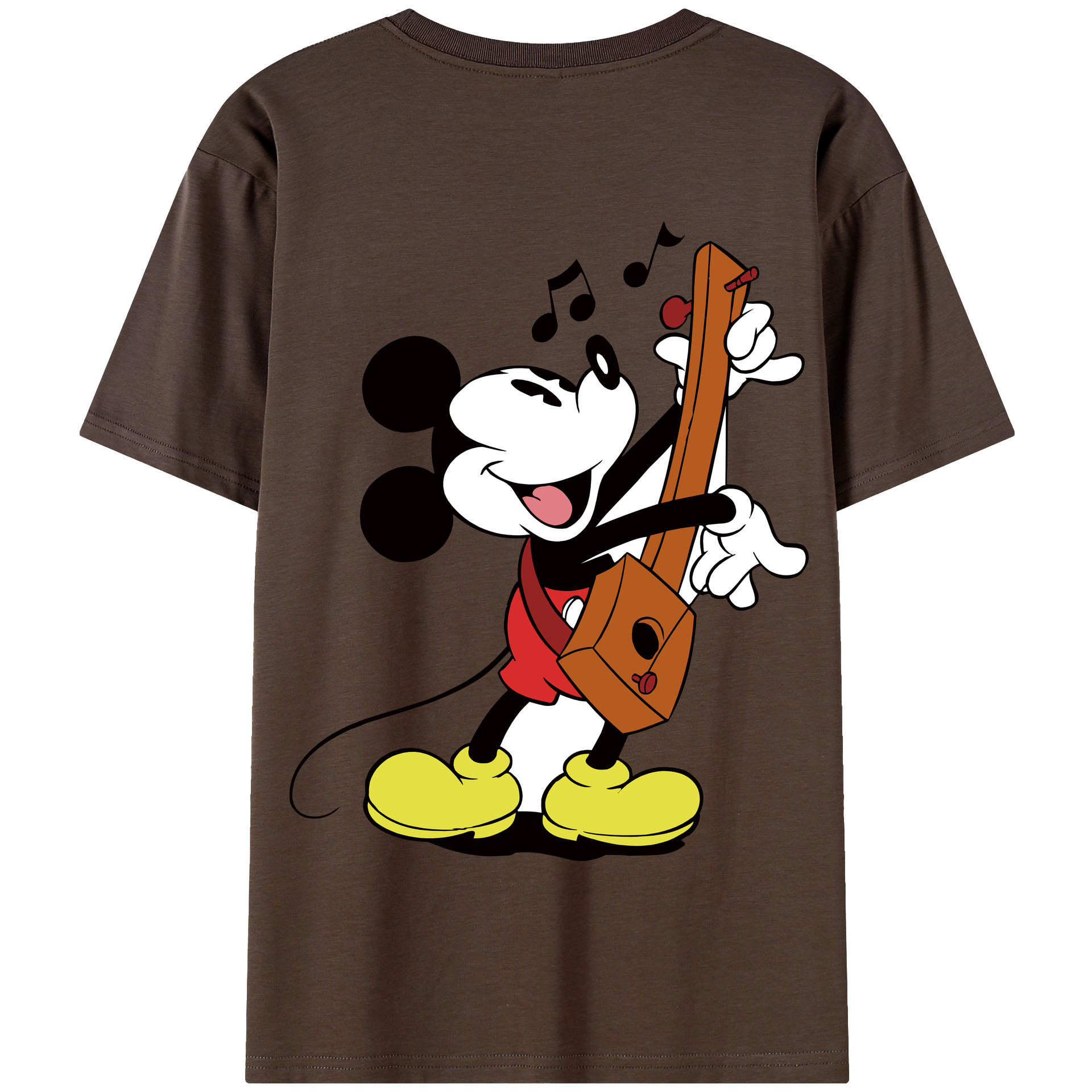 （画像用） ミッキーマウス Mickey Mouse 綿100％半袖Tシャツ（背面プリント）