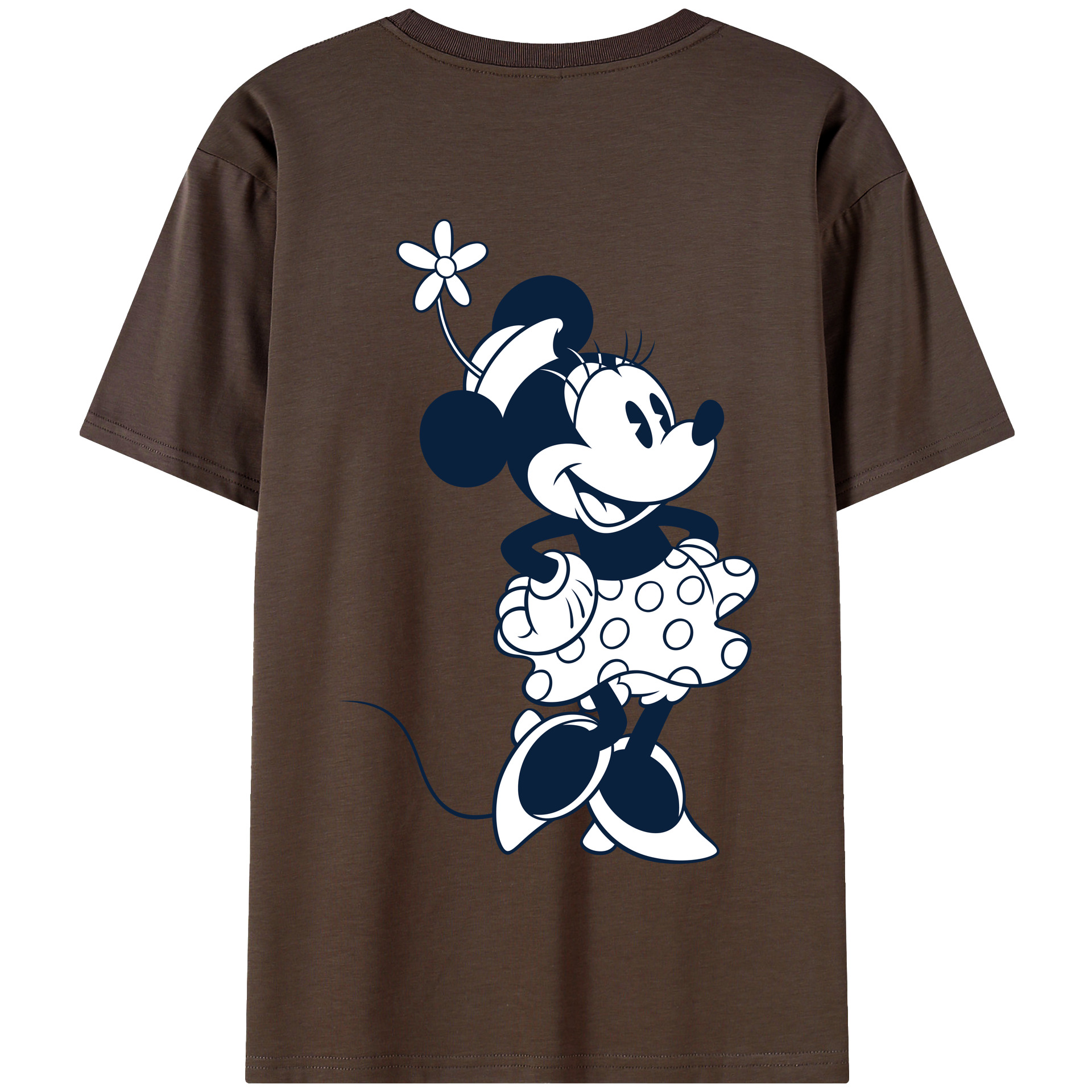 （画像用） ミッキーマウス Mickey Mouse 綿100％半袖Tシャツ（背面プリント）