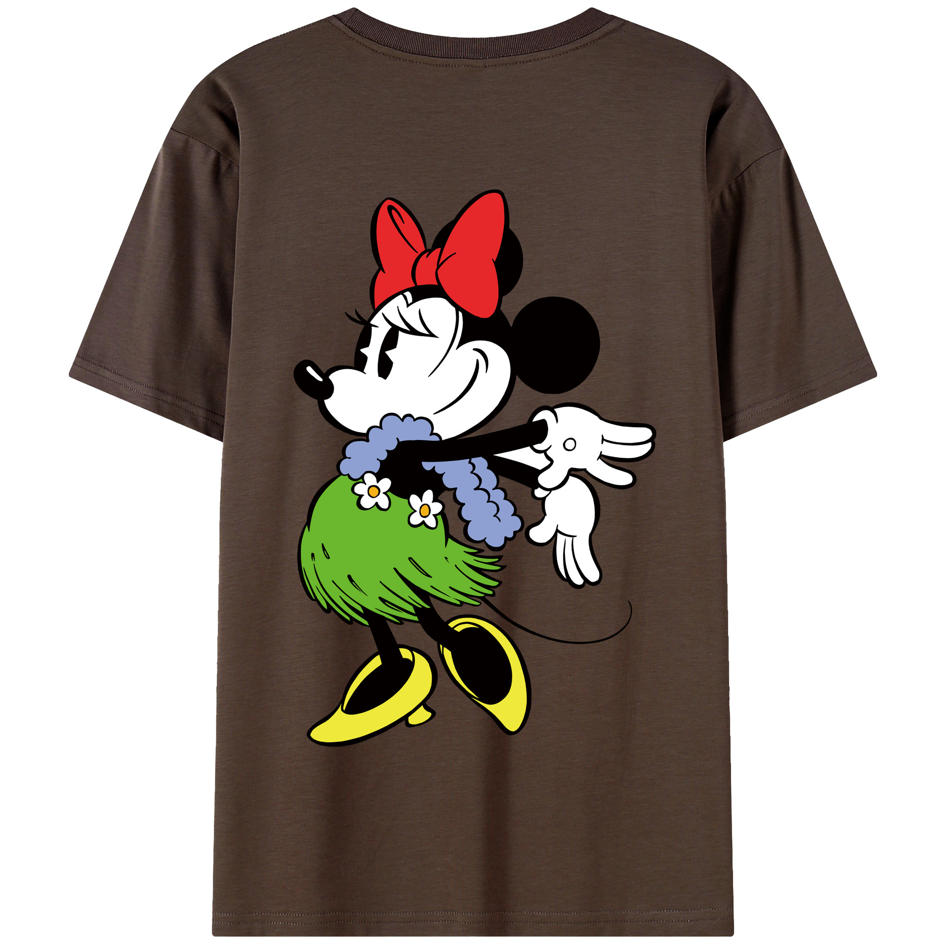 （画像用） ミッキーマウス Mickey Mouse 綿100％半袖Tシャツ（背面プリント）
