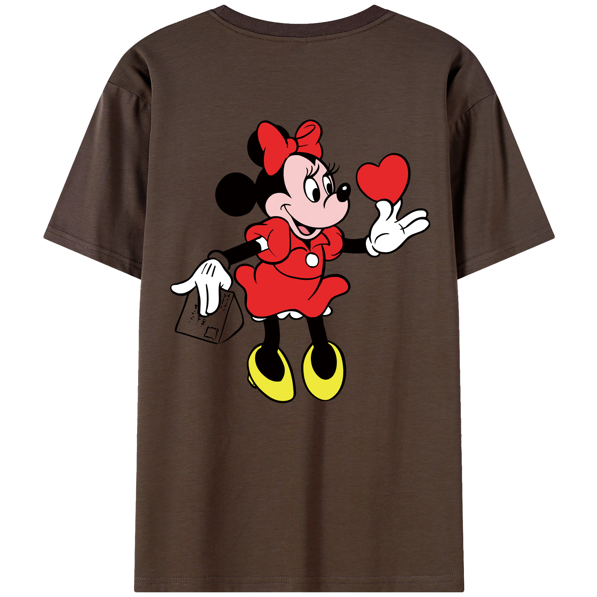 （画像用） ミッキーマウス Mickey Mouse 綿100％半袖Tシャツ（背面プリント）