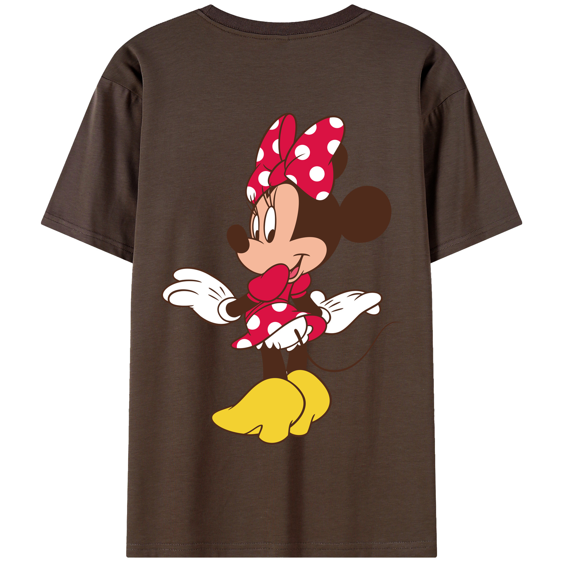 （画像用） ミッキーマウス Mickey Mouse 綿100％半袖Tシャツ（背面プリント）