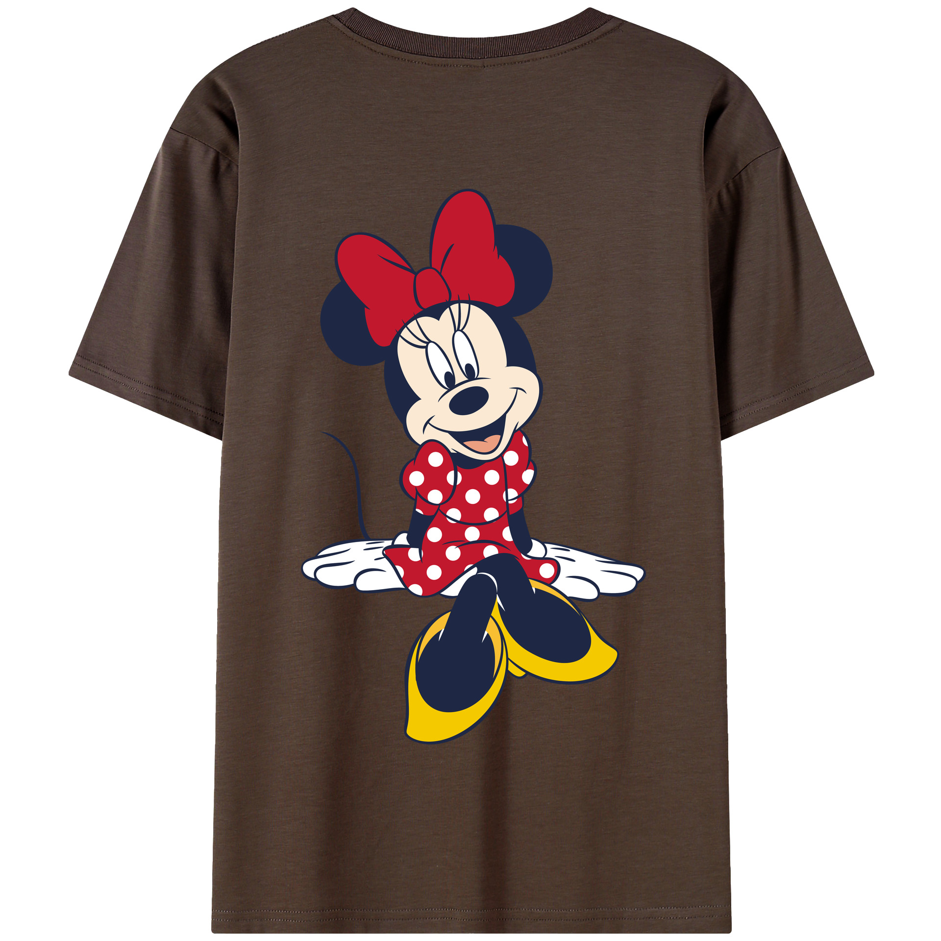 （画像用） ミッキーマウス Mickey Mouse 綿100％半袖Tシャツ（背面プリント）