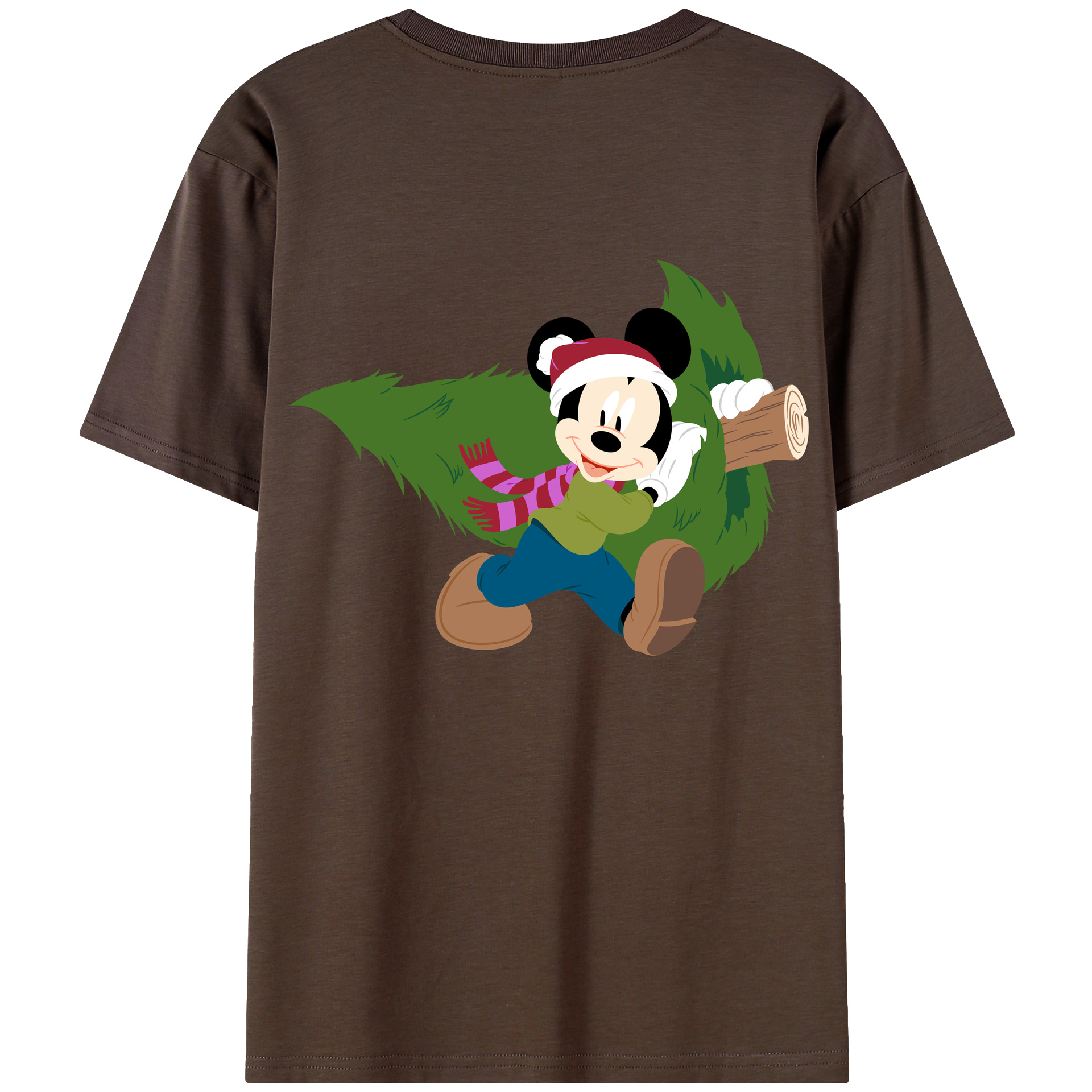 （画像用） ミッキーマウス Mickey Mouse 綿100％半袖Tシャツ（背面プリント）