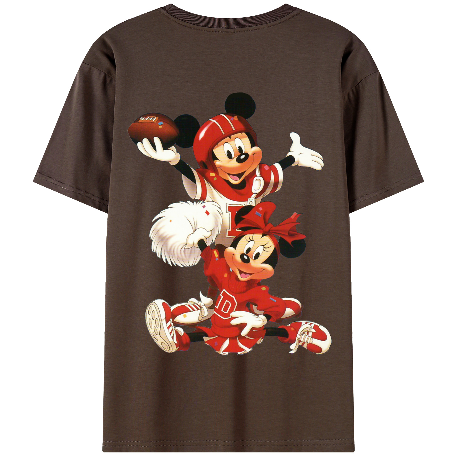 （画像用） ミッキーマウス Mickey Mouse 綿100％半袖Tシャツ（背面プリント）