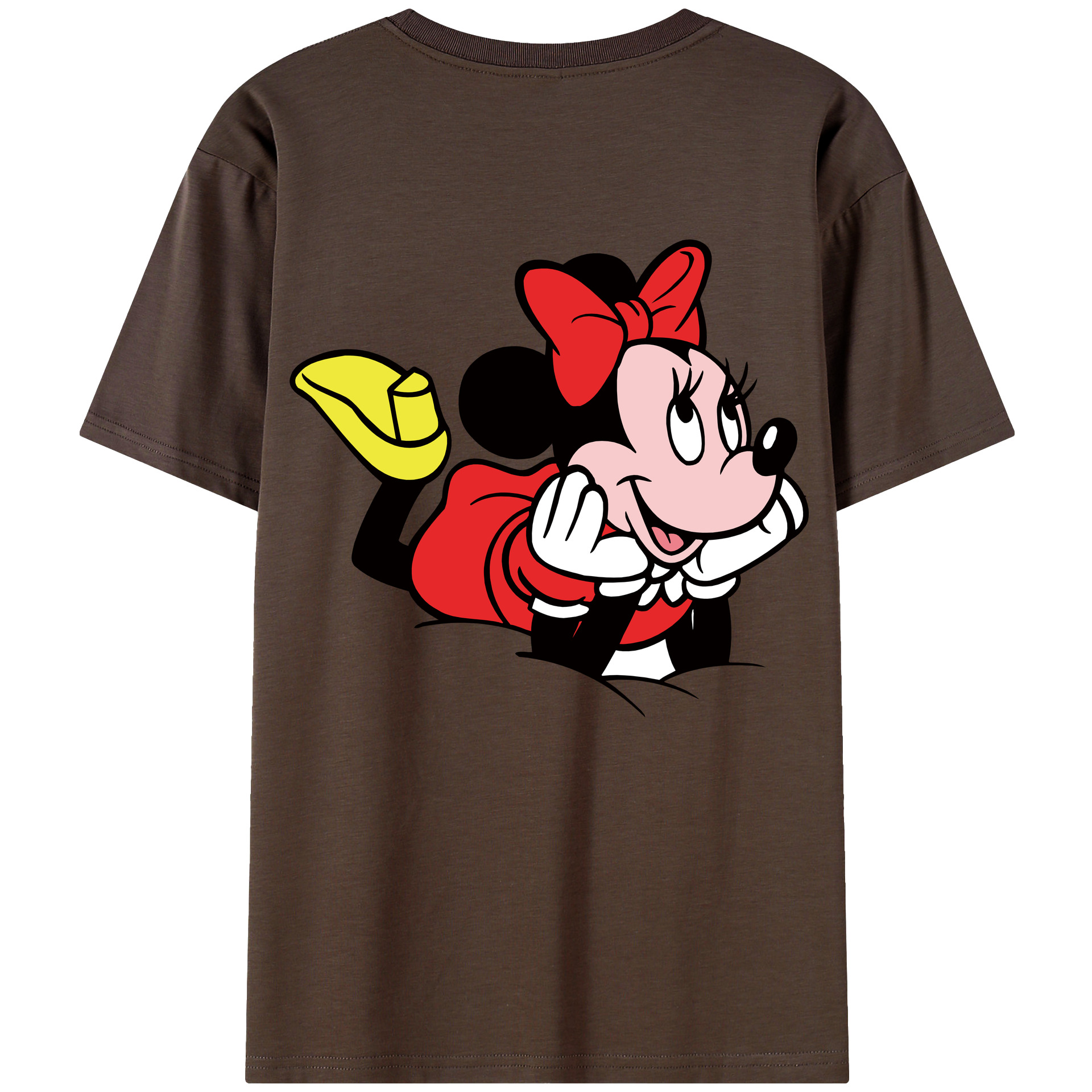 （画像用） ミッキーマウス Mickey Mouse 綿100％半袖Tシャツ（背面プリント）