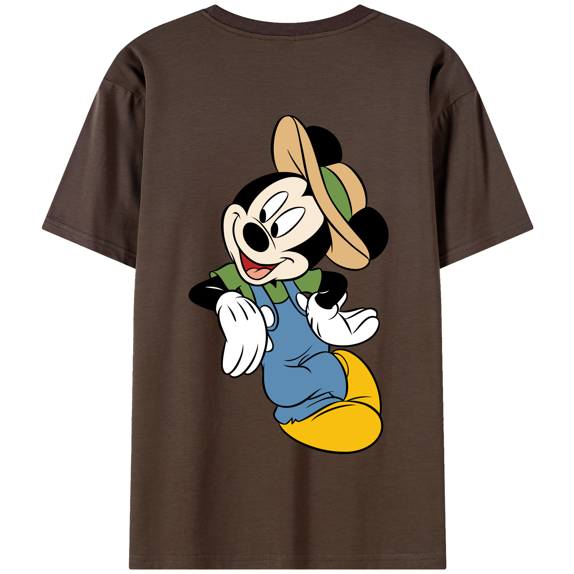 （画像用） ミッキーマウス Mickey Mouse 綿100％半袖Tシャツ（背面プリント）