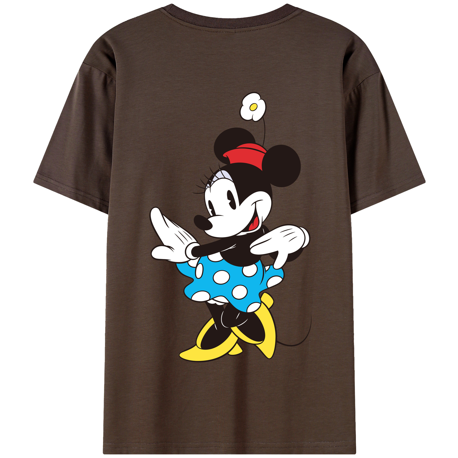 （画像用） ミッキーマウス Mickey Mouse 綿100％半袖Tシャツ（背面プリント）
