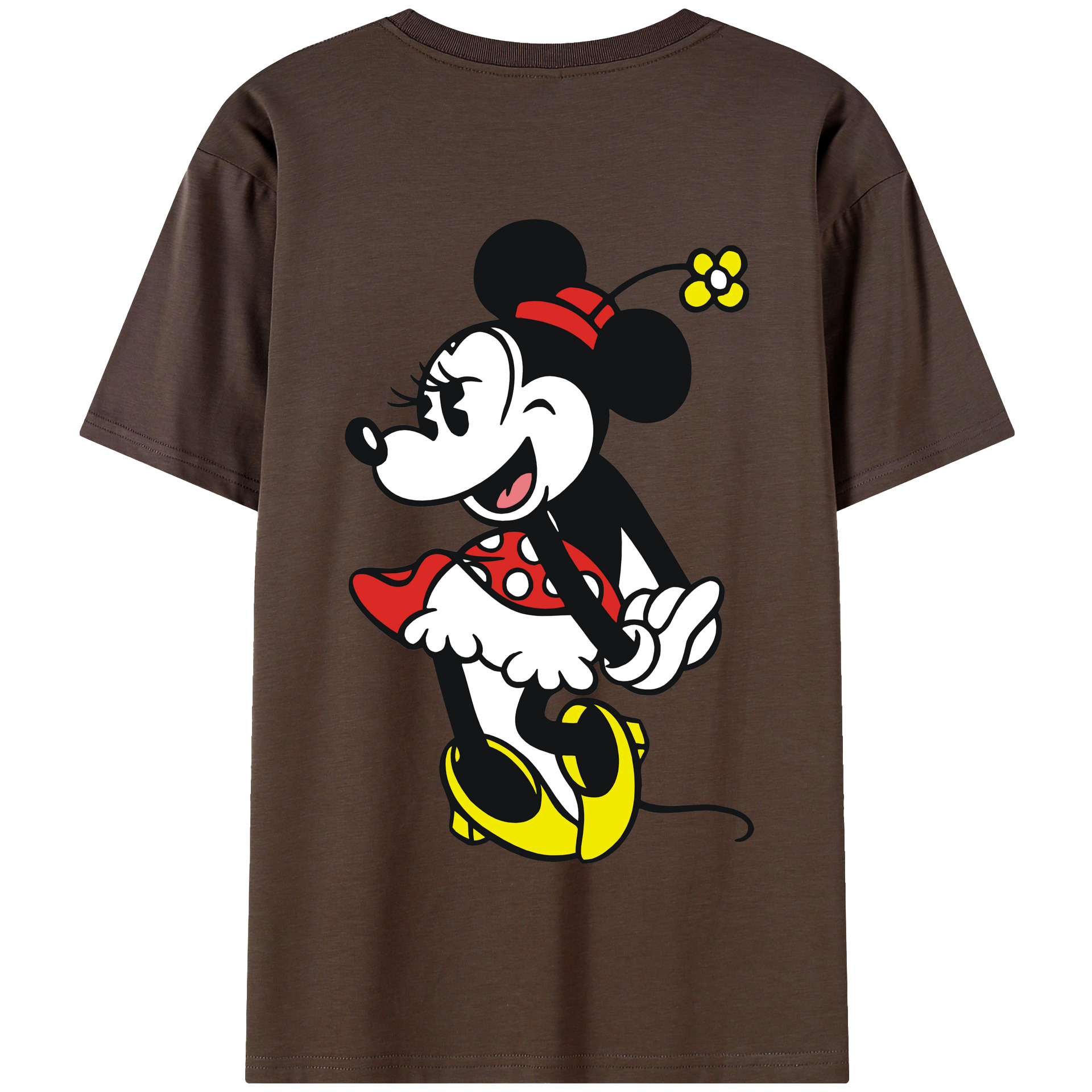 （画像用） ミッキーマウス Mickey Mouse 綿100％半袖Tシャツ（背面プリント）