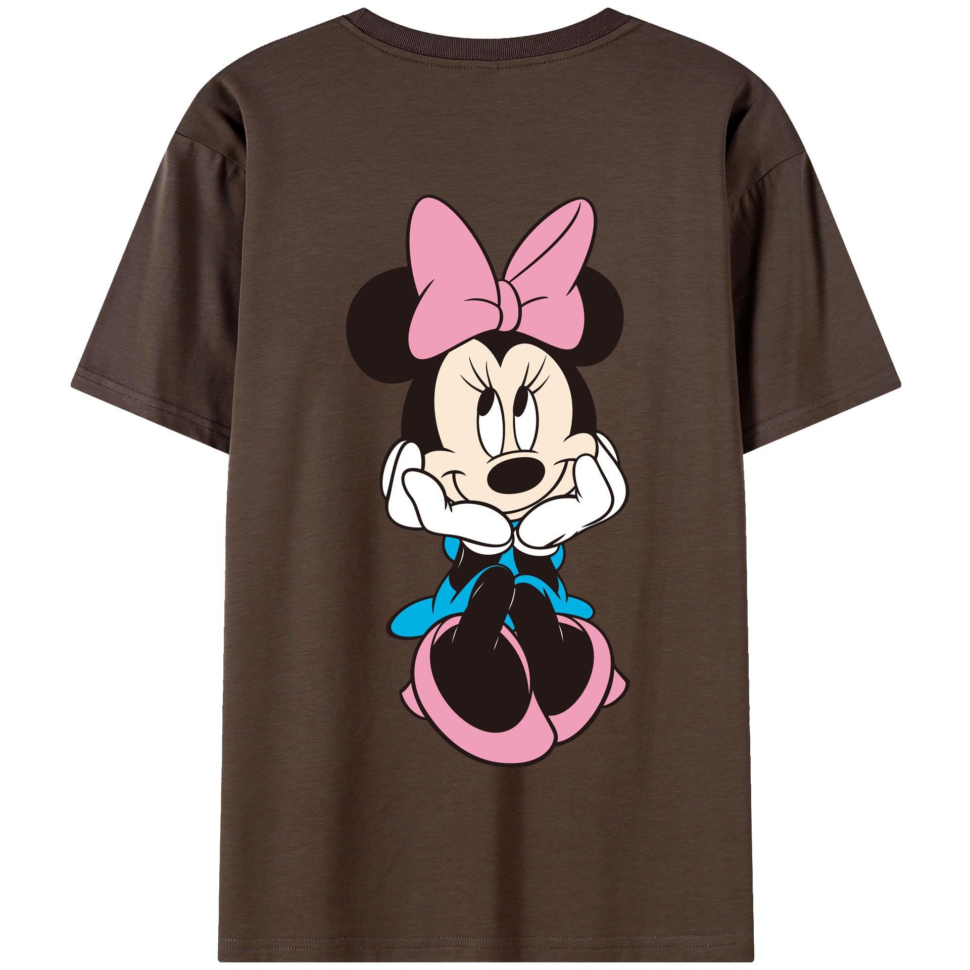 （画像用） ミッキーマウス Mickey Mouse 綿100％半袖Tシャツ（背面プリント）