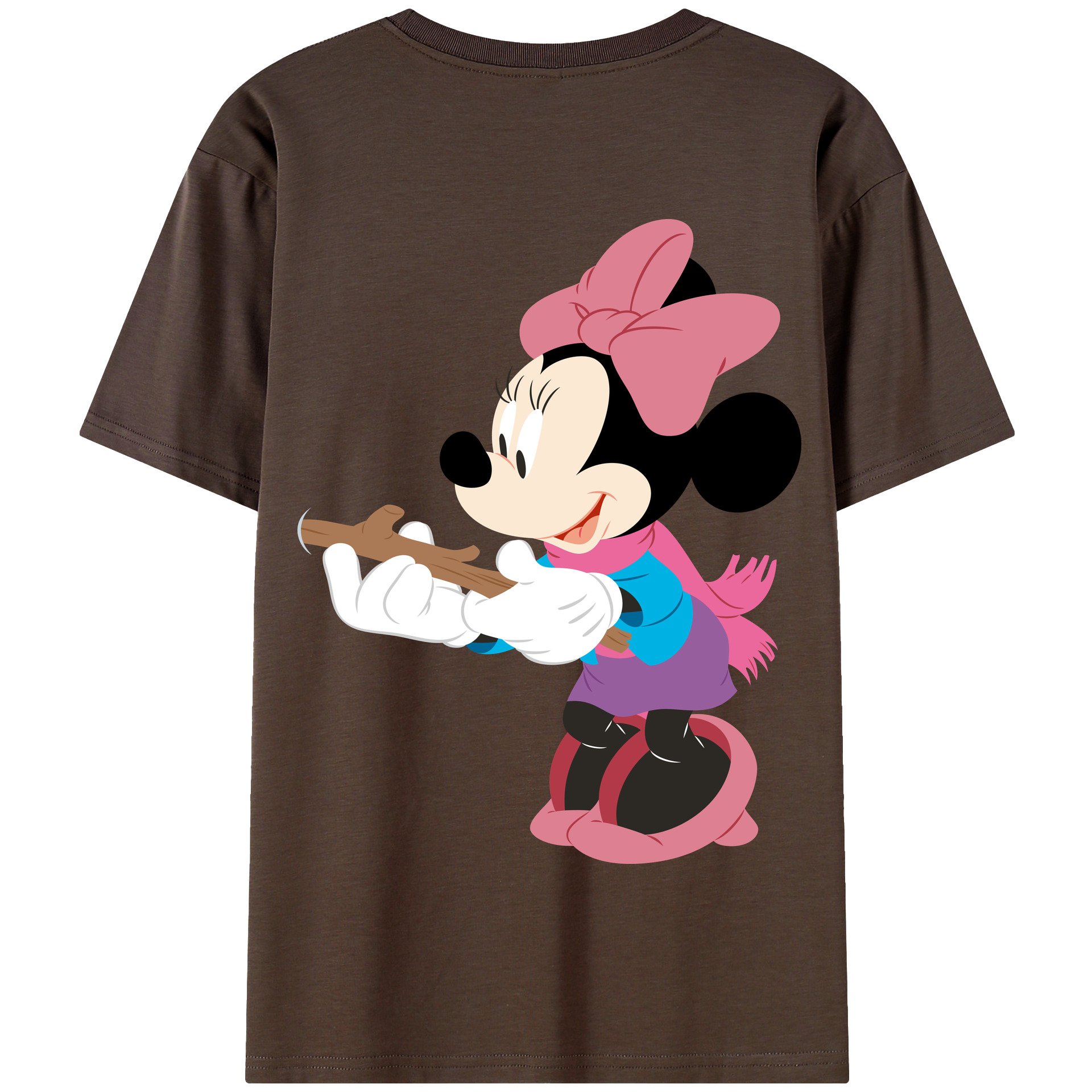 （画像用） ミッキーマウス Mickey Mouse 綿100％半袖Tシャツ（背面プリント）