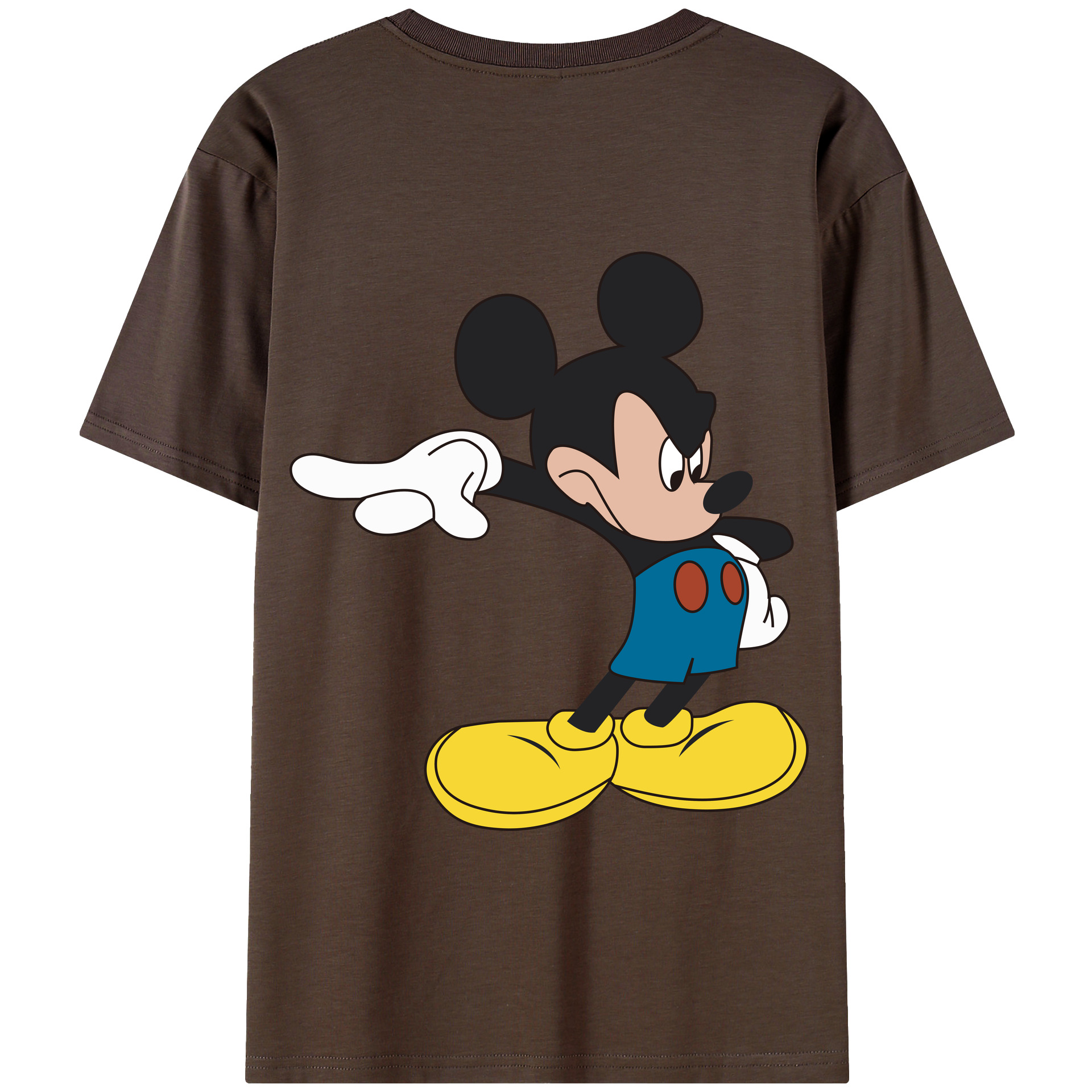 （画像用） ミッキーマウス Mickey Mouse 綿100％半袖Tシャツ（背面プリント）