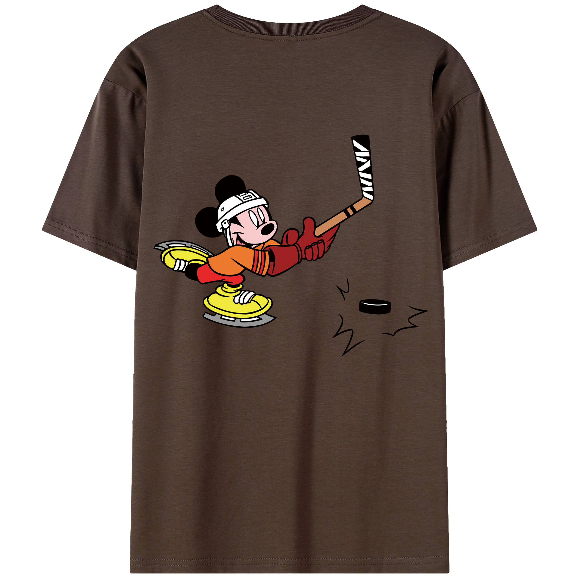 （画像用） ミッキーマウス Mickey Mouse 綿100％半袖Tシャツ（背面プリント）