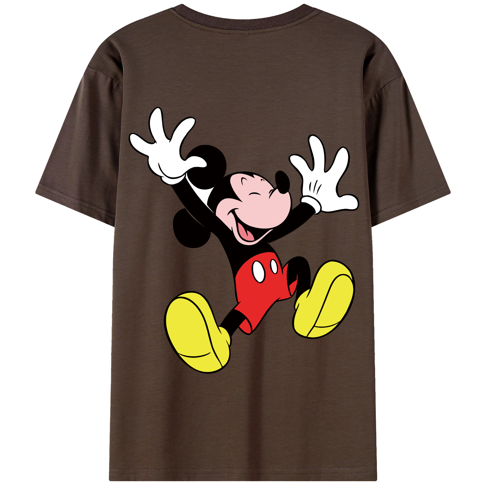 （画像用） ミッキーマウス Mickey Mouse 綿100％半袖Tシャツ（背面プリント）