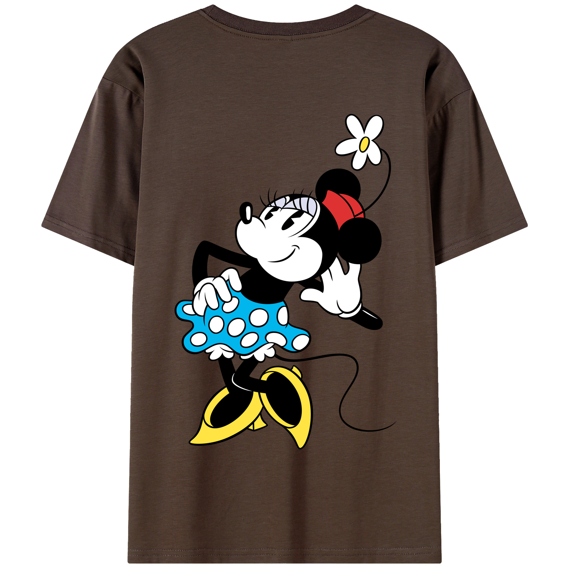 （画像用） ミッキーマウス Mickey Mouse 綿100％半袖Tシャツ（背面プリント）