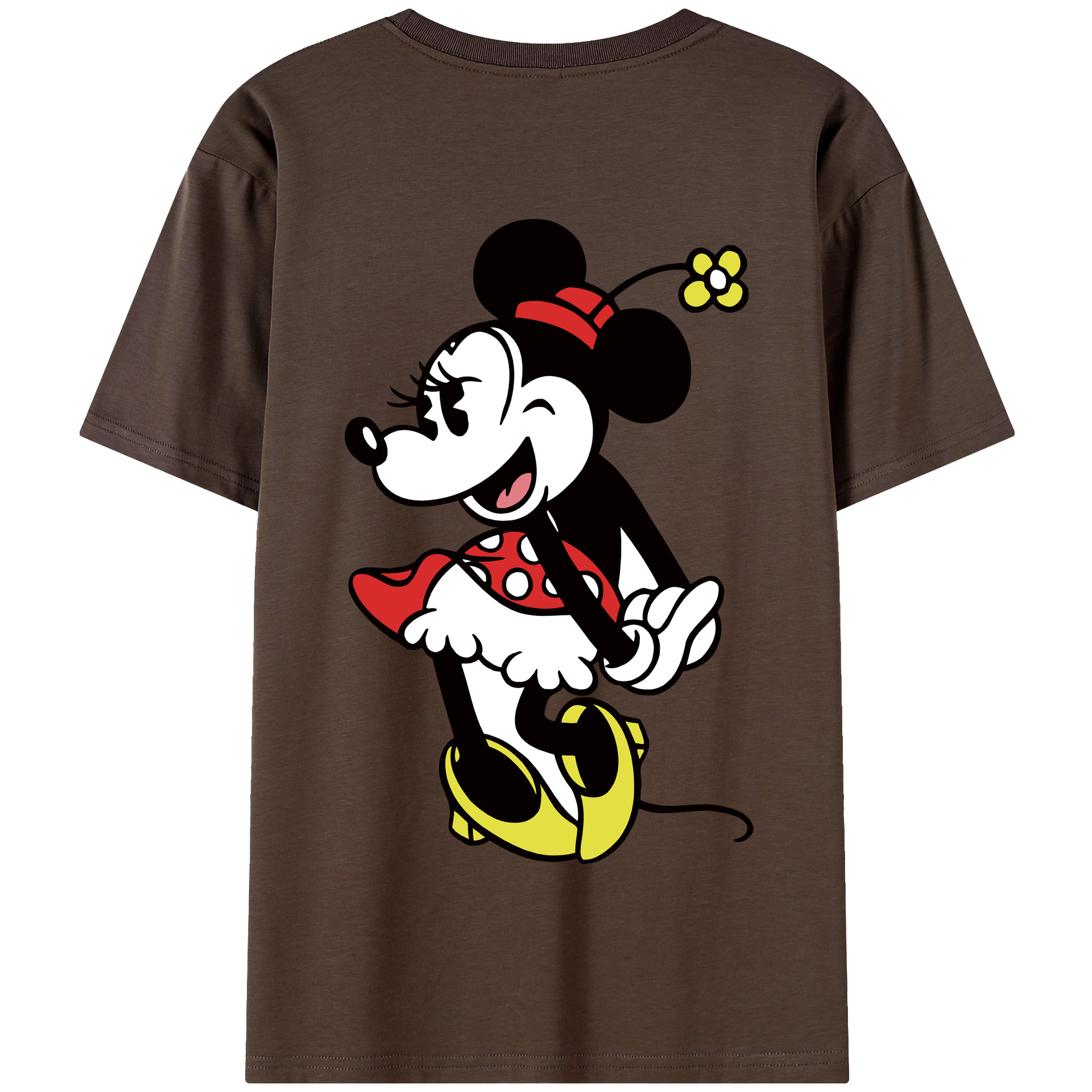 （画像用） ミッキーマウス Mickey Mouse 綿100％半袖Tシャツ（背面プリント）