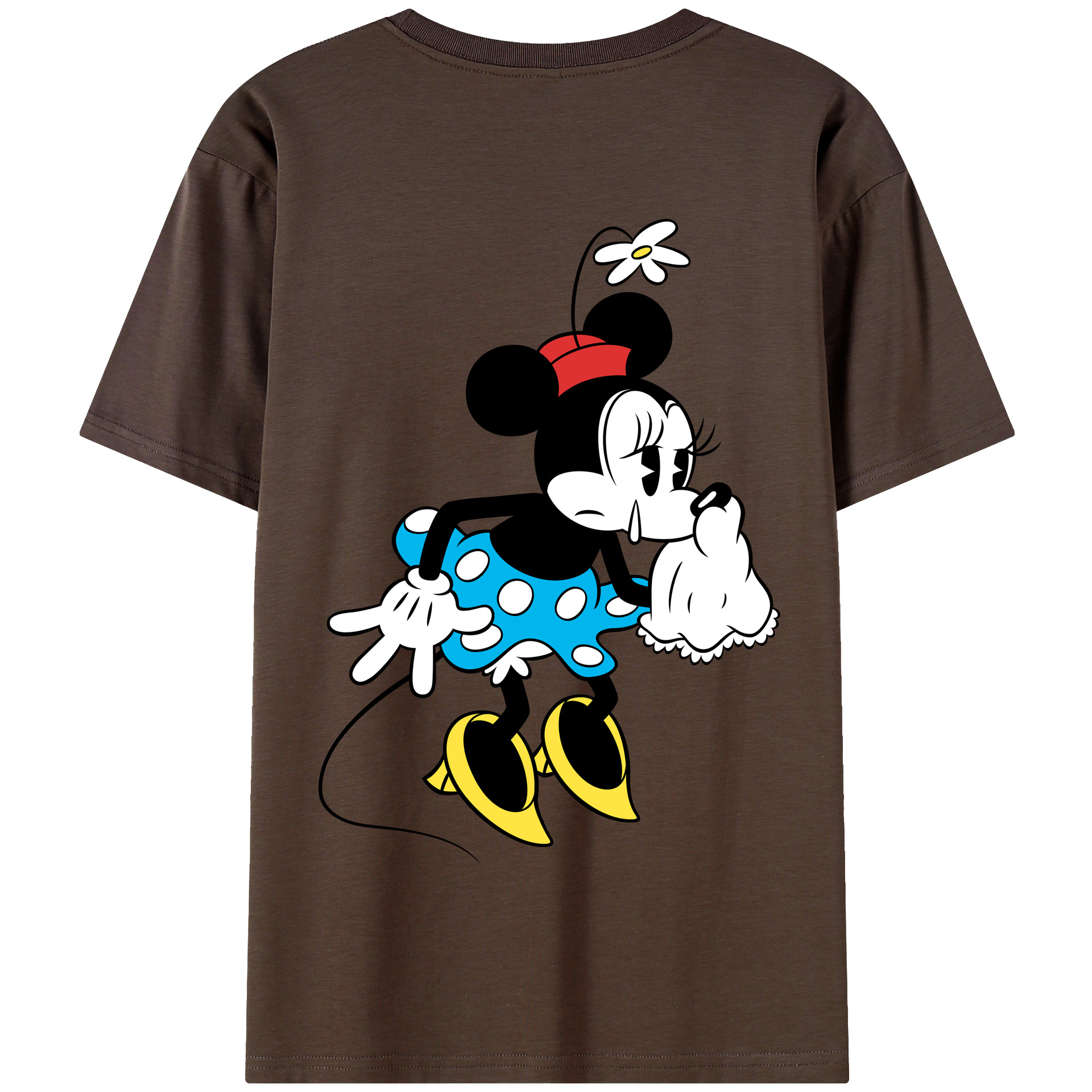 （画像用） ミッキーマウス Mickey Mouse 綿100％半袖Tシャツ（背面プリント）