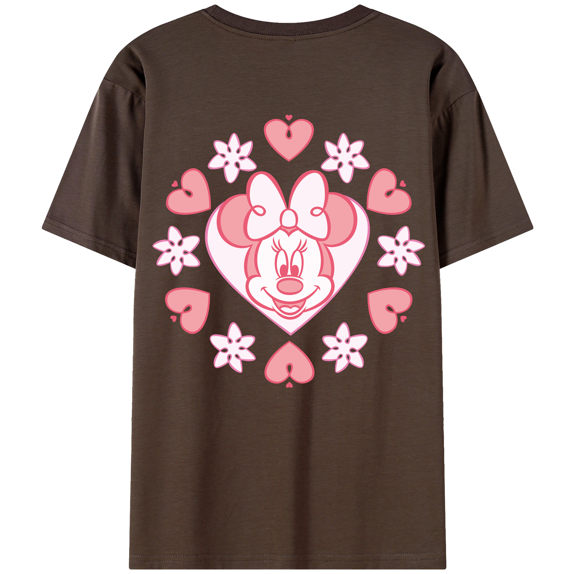 （画像用） ミッキーマウス Mickey Mouse 綿100％半袖Tシャツ（背面プリント）