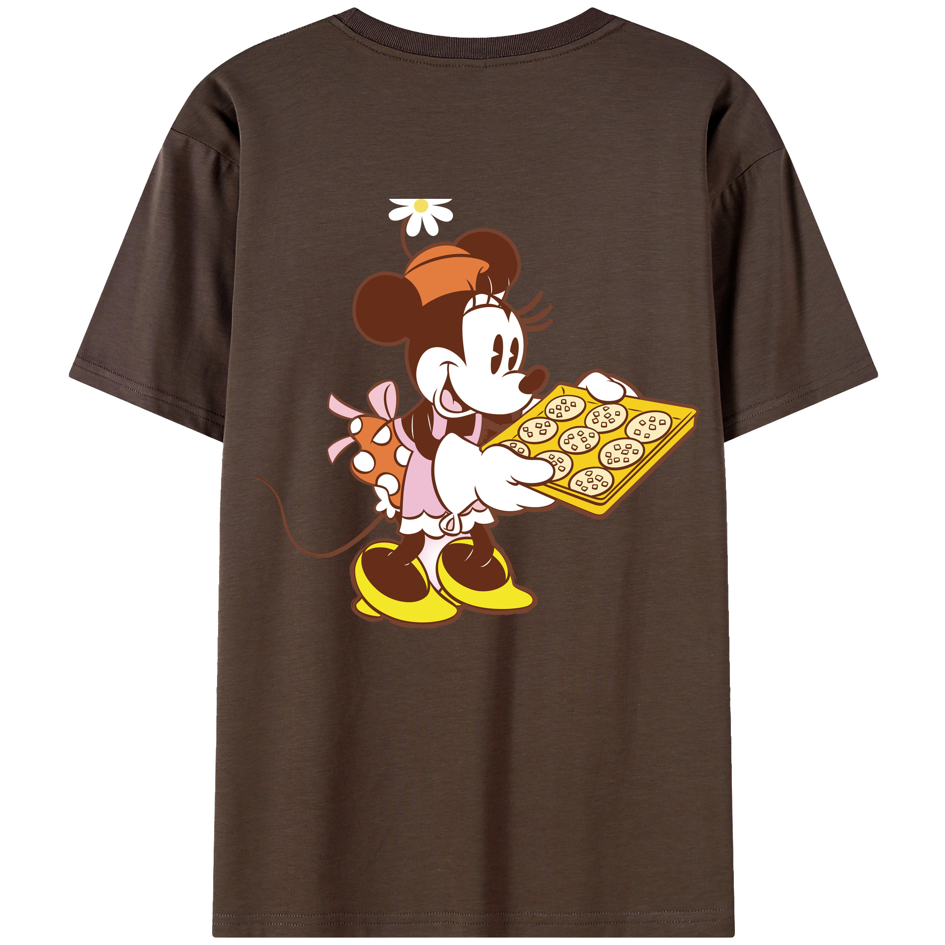 （画像用） ミッキーマウス Mickey Mouse 綿100％半袖Tシャツ（背面プリント）