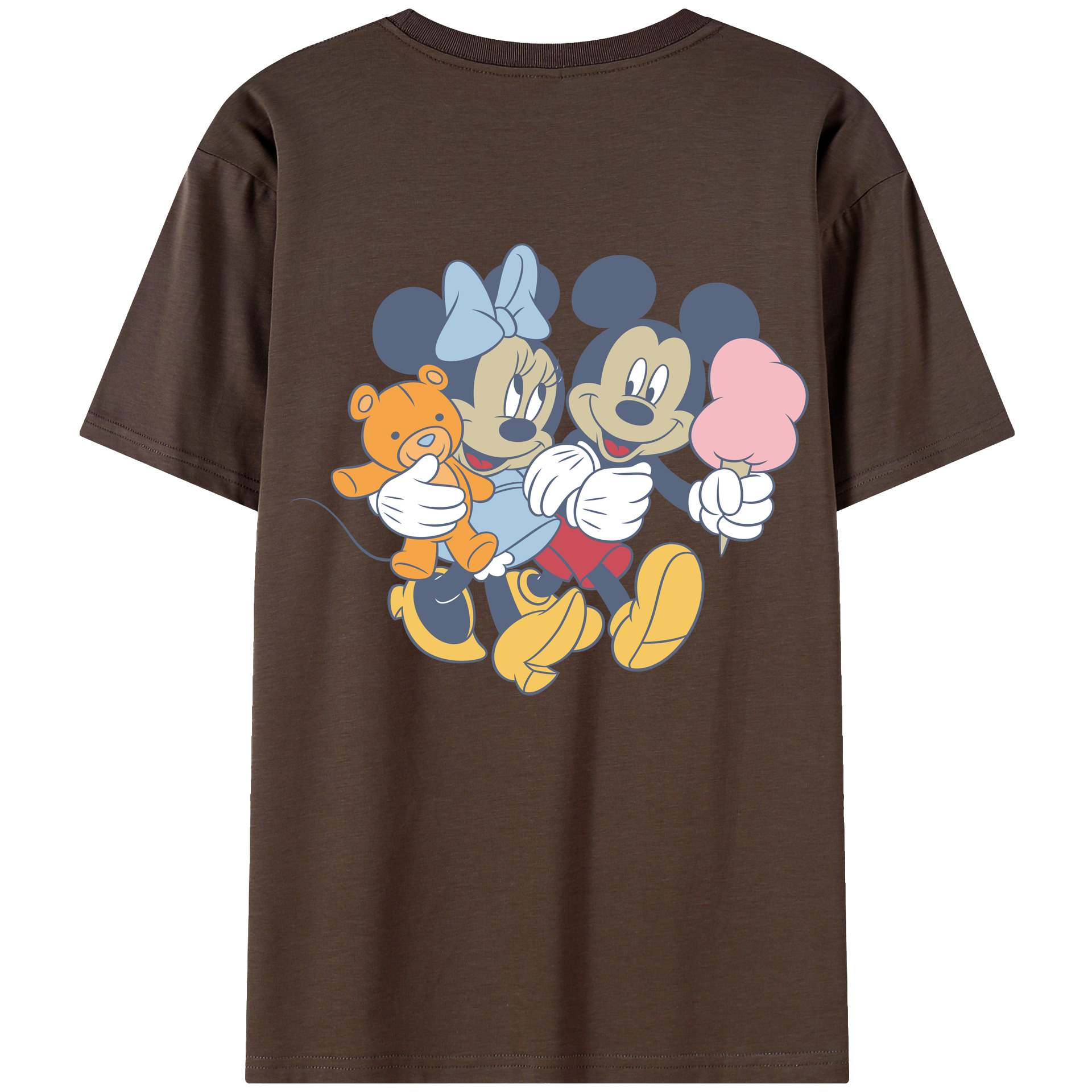 （画像用） ミッキーマウス Mickey Mouse 綿100％半袖Tシャツ（背面プリント）
