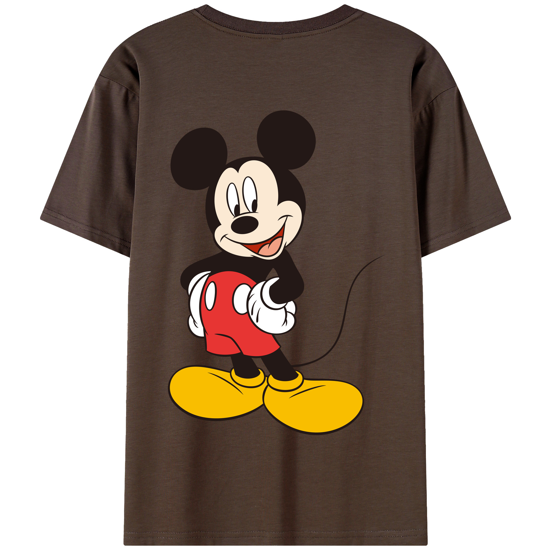 （画像用） ミッキーマウス Mickey Mouse 綿100％半袖Tシャツ（背面プリント）