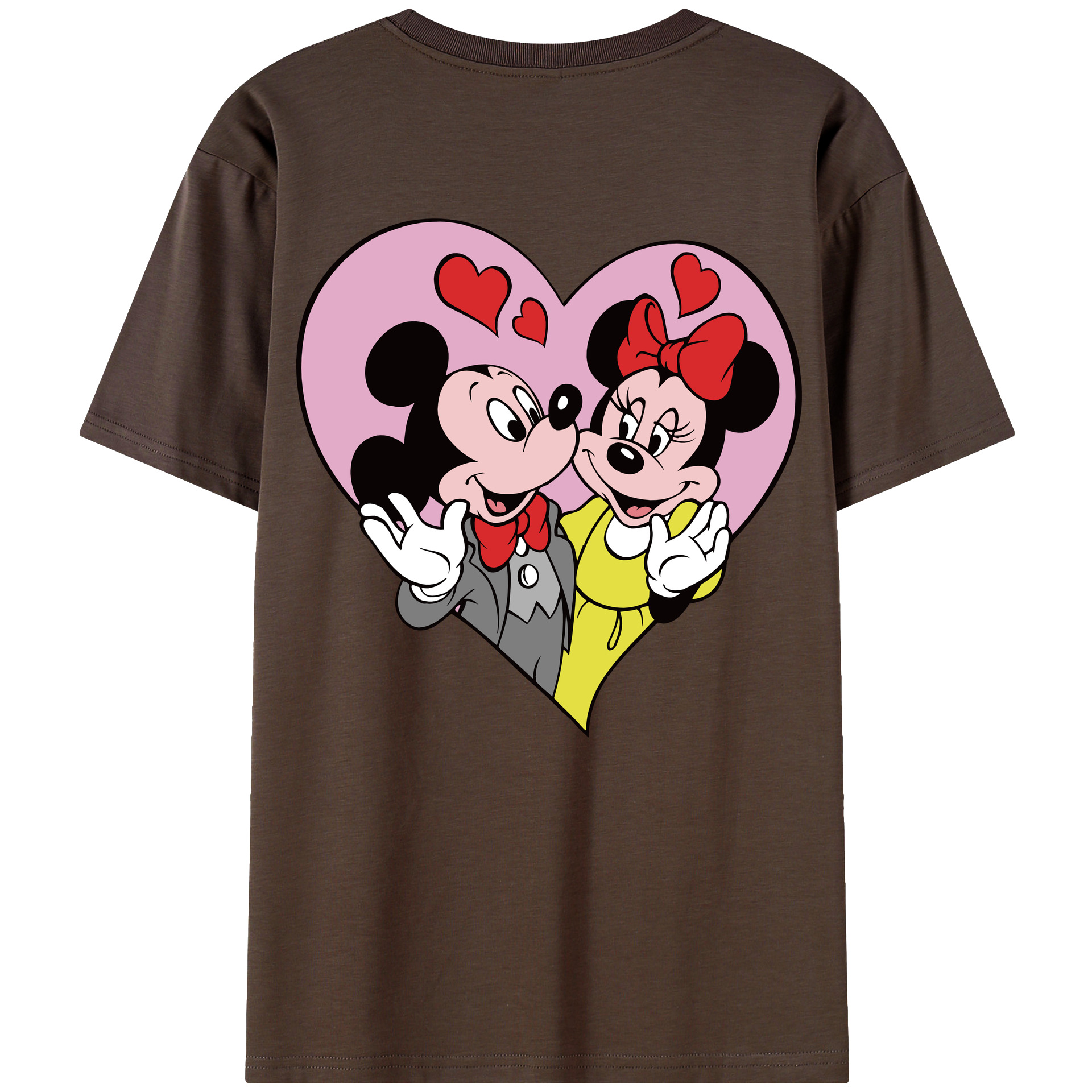 （画像用） ミッキーマウス Mickey Mouse 綿100％半袖Tシャツ（背面プリント）