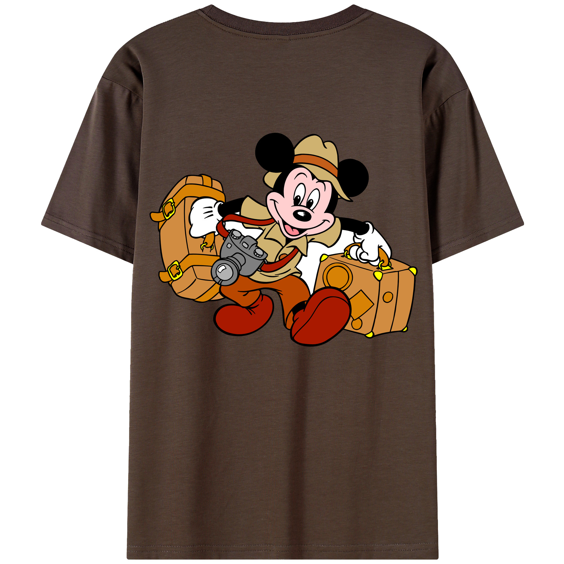 （画像用） ミッキーマウス Mickey Mouse 綿100％半袖Tシャツ（背面プリント）