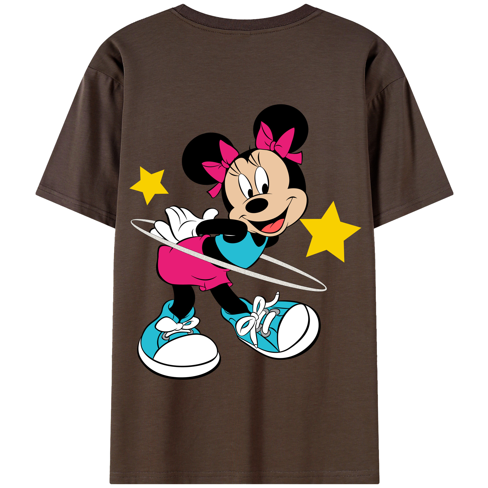 （画像用） ミッキーマウス Mickey Mouse 綿100％半袖Tシャツ（背面プリント）