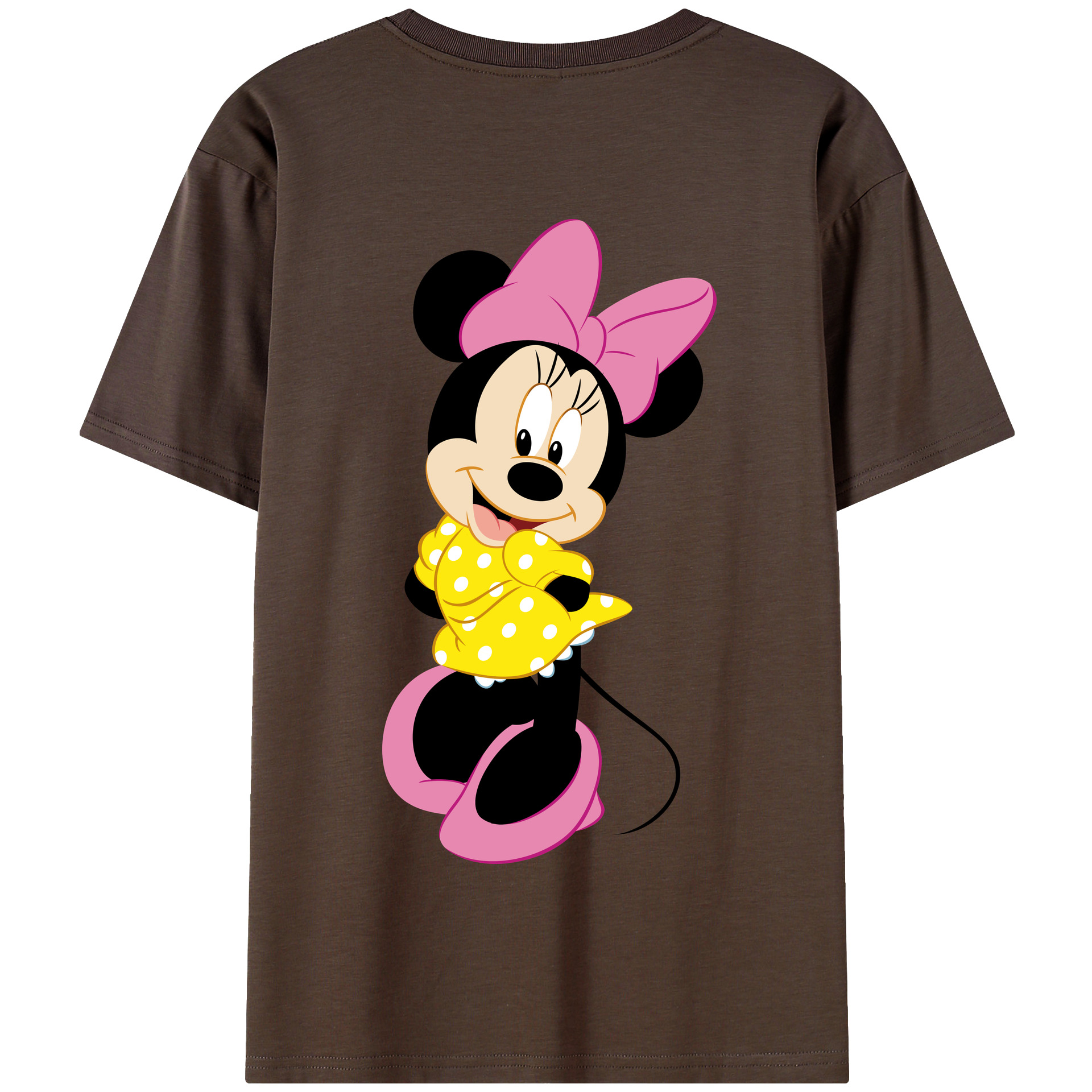 （画像用） ミッキーマウス Mickey Mouse 綿100％半袖Tシャツ（背面プリント）