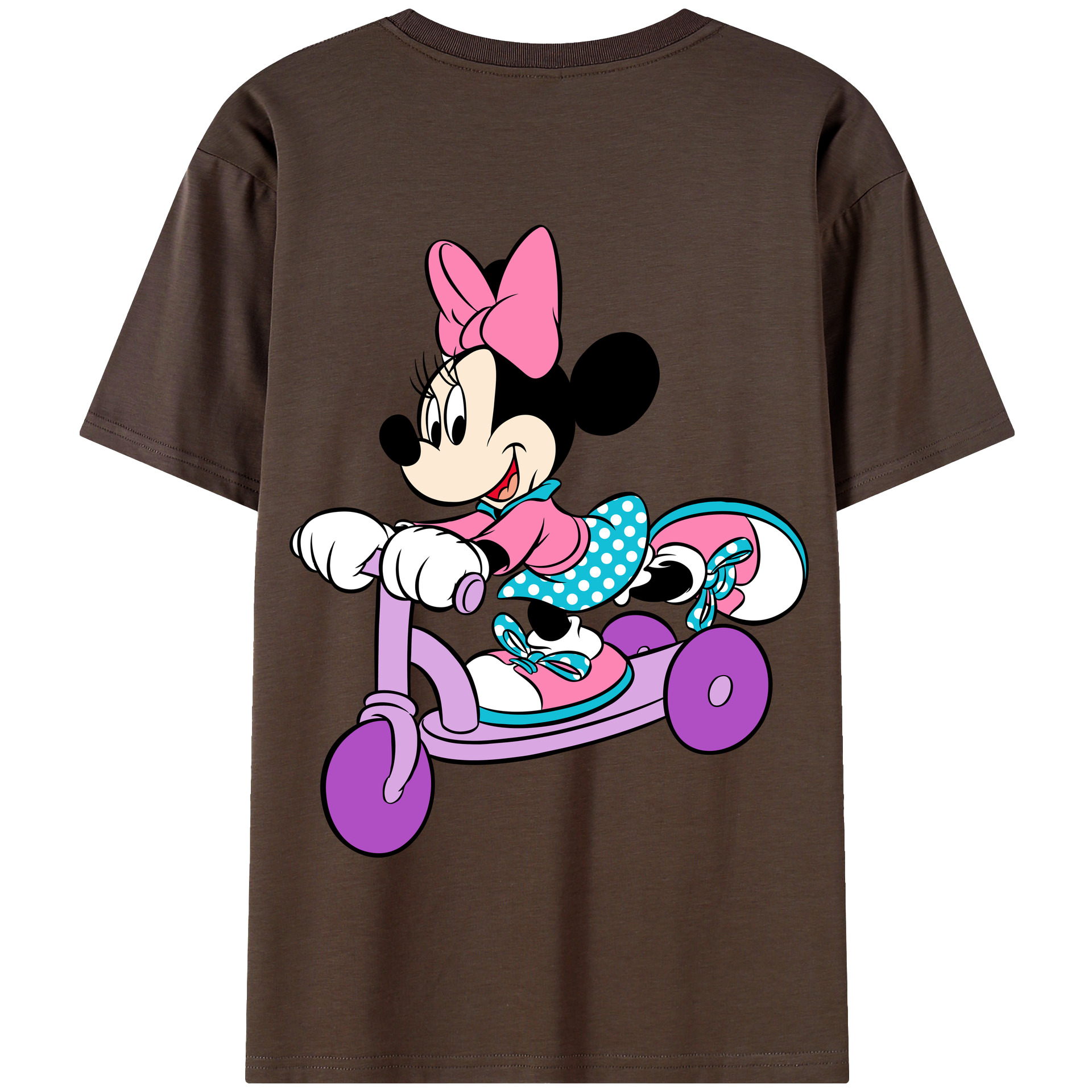 （画像用） ミッキーマウス Mickey Mouse 綿100％半袖Tシャツ（背面プリント）