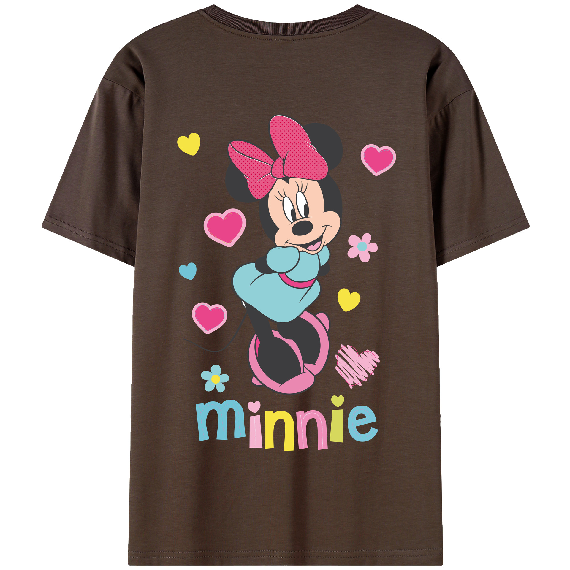 （画像用） ミッキーマウス Mickey Mouse 綿100％半袖Tシャツ（背面プリント）