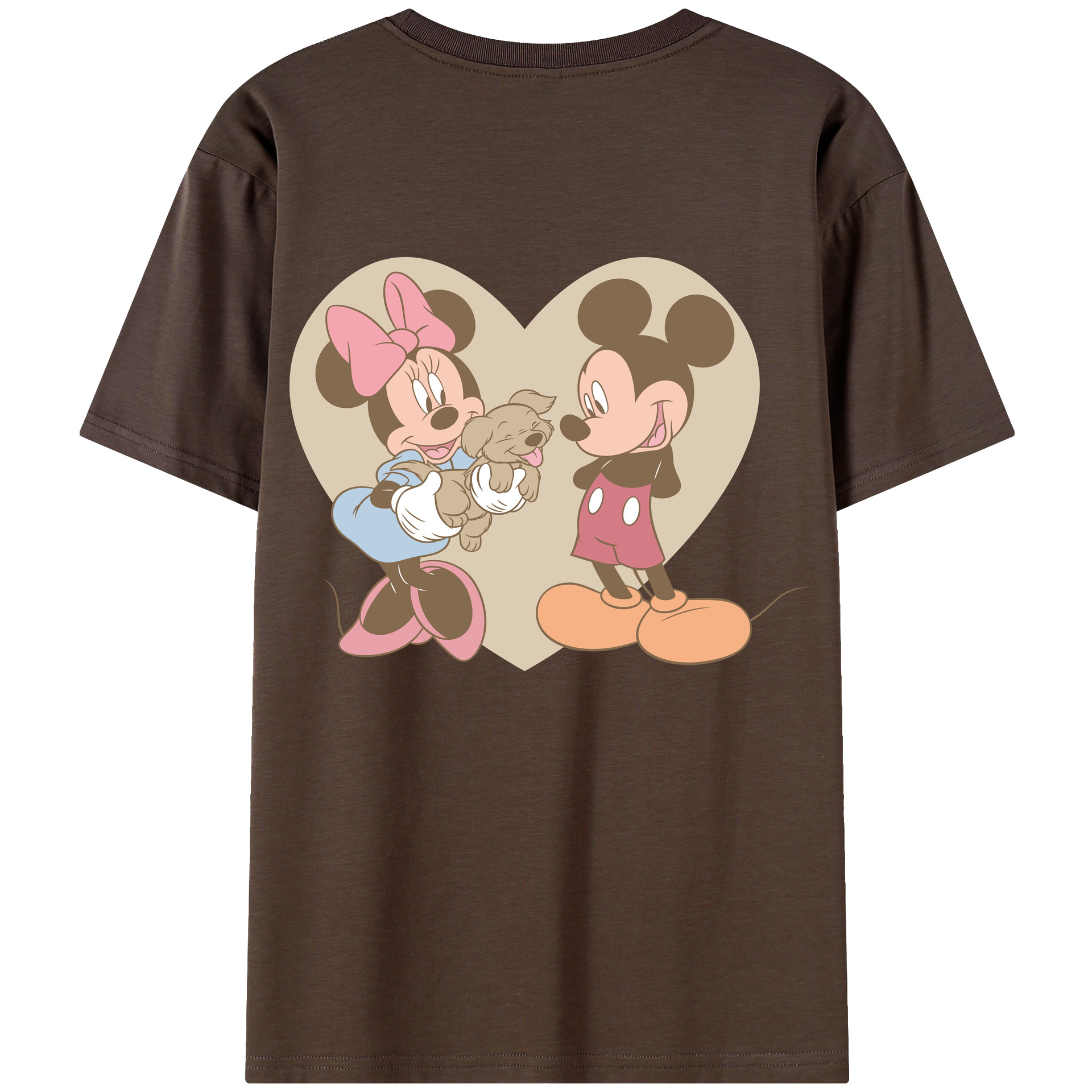 （画像用） ミッキーマウス Mickey Mouse 綿100％半袖Tシャツ（背面プリント）