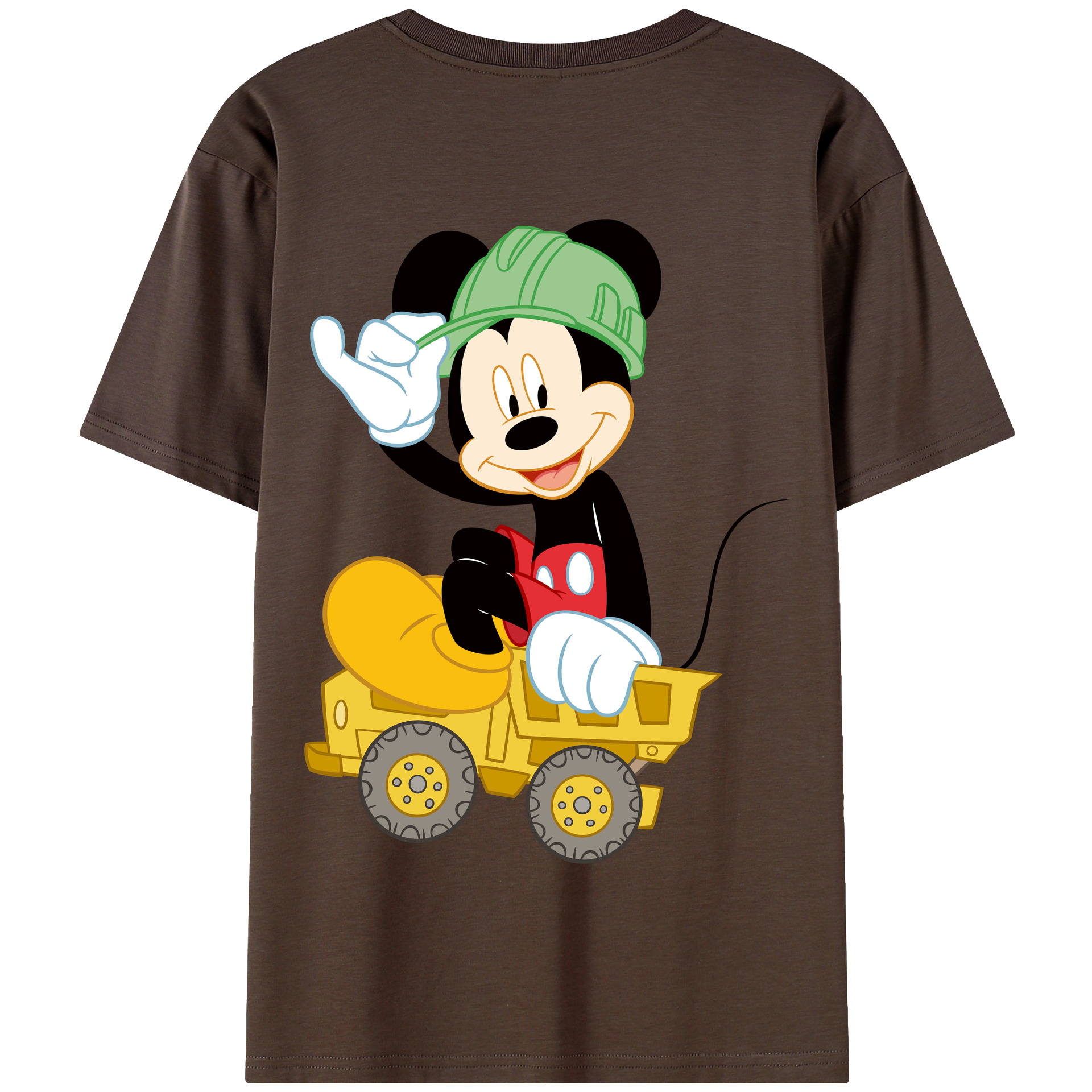 （画像用） ミッキーマウス Mickey Mouse 綿100％半袖Tシャツ（背面プリント）